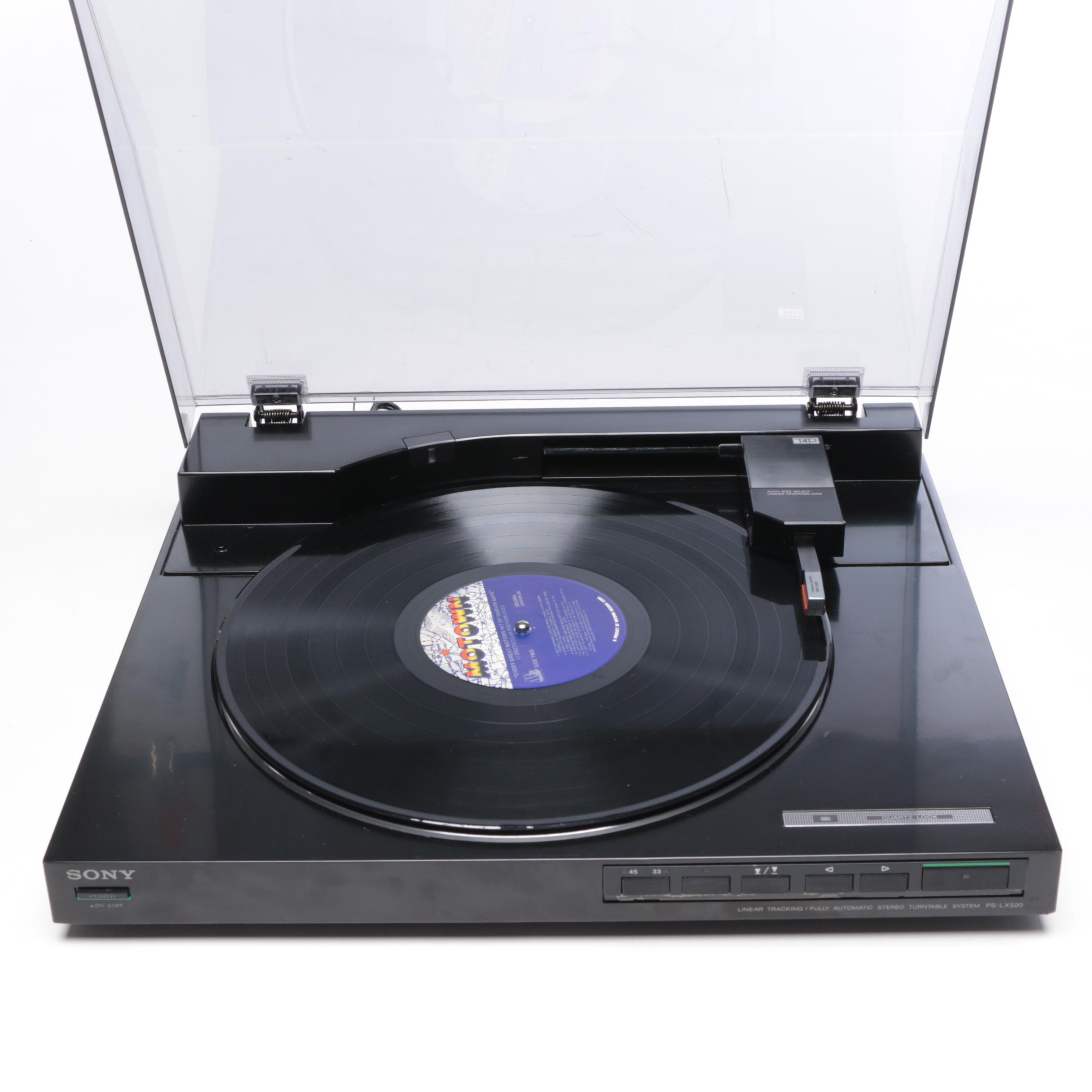 Sony PSLX520 Record Player with GPX CD Player/Radio EBTH