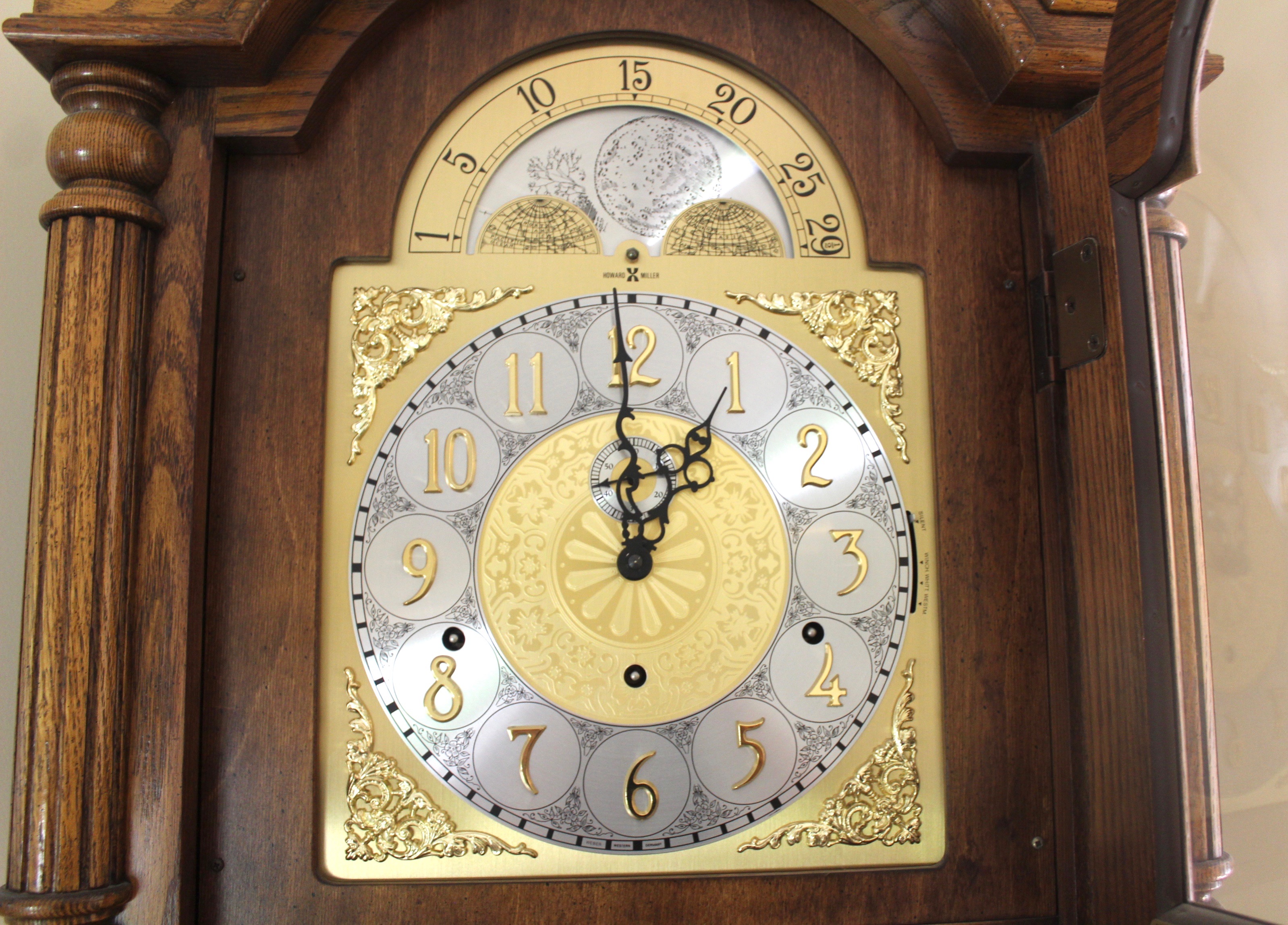 herschede wall hanging grandfather clockx