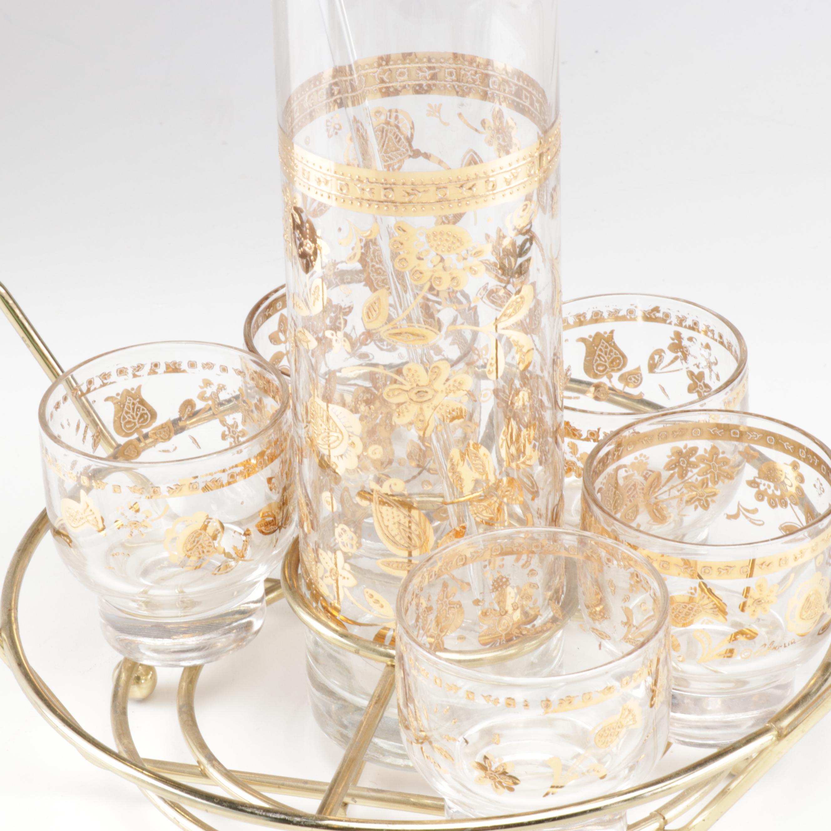 Mid Century Modern Cocktail Shaker, Drinkware Set and Regal Aluminium