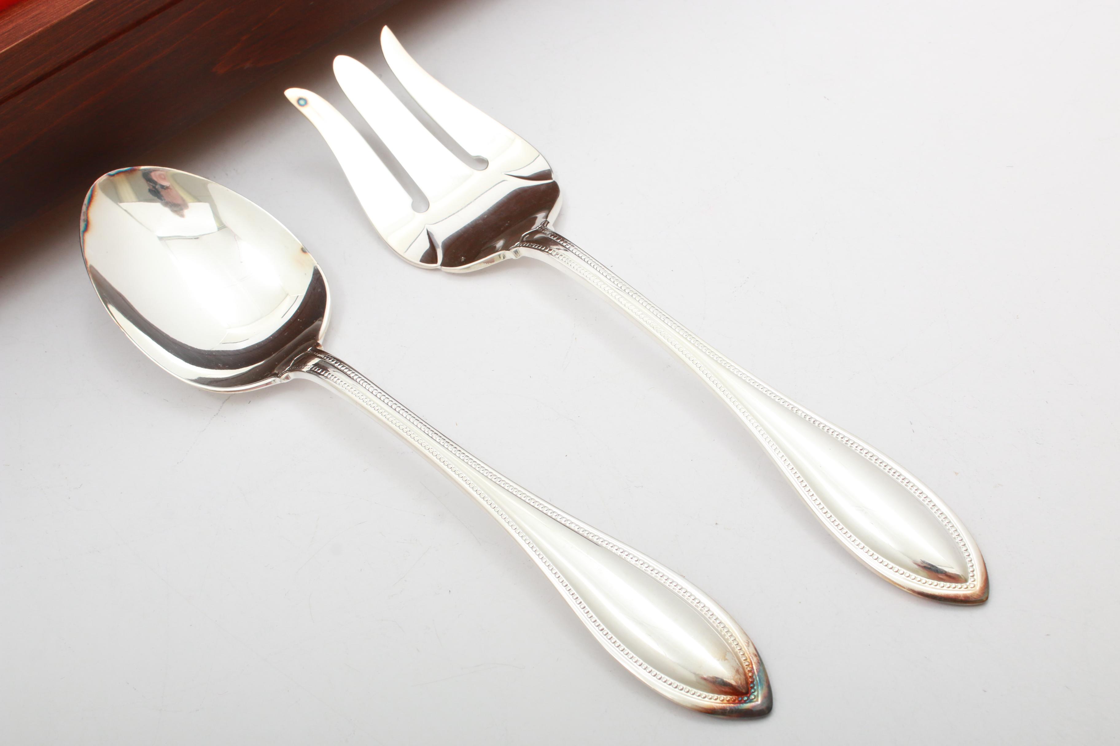 Oneida Ltd. "Silver Arbor" Silver Plate Flatware, Late 20th Century EBTH