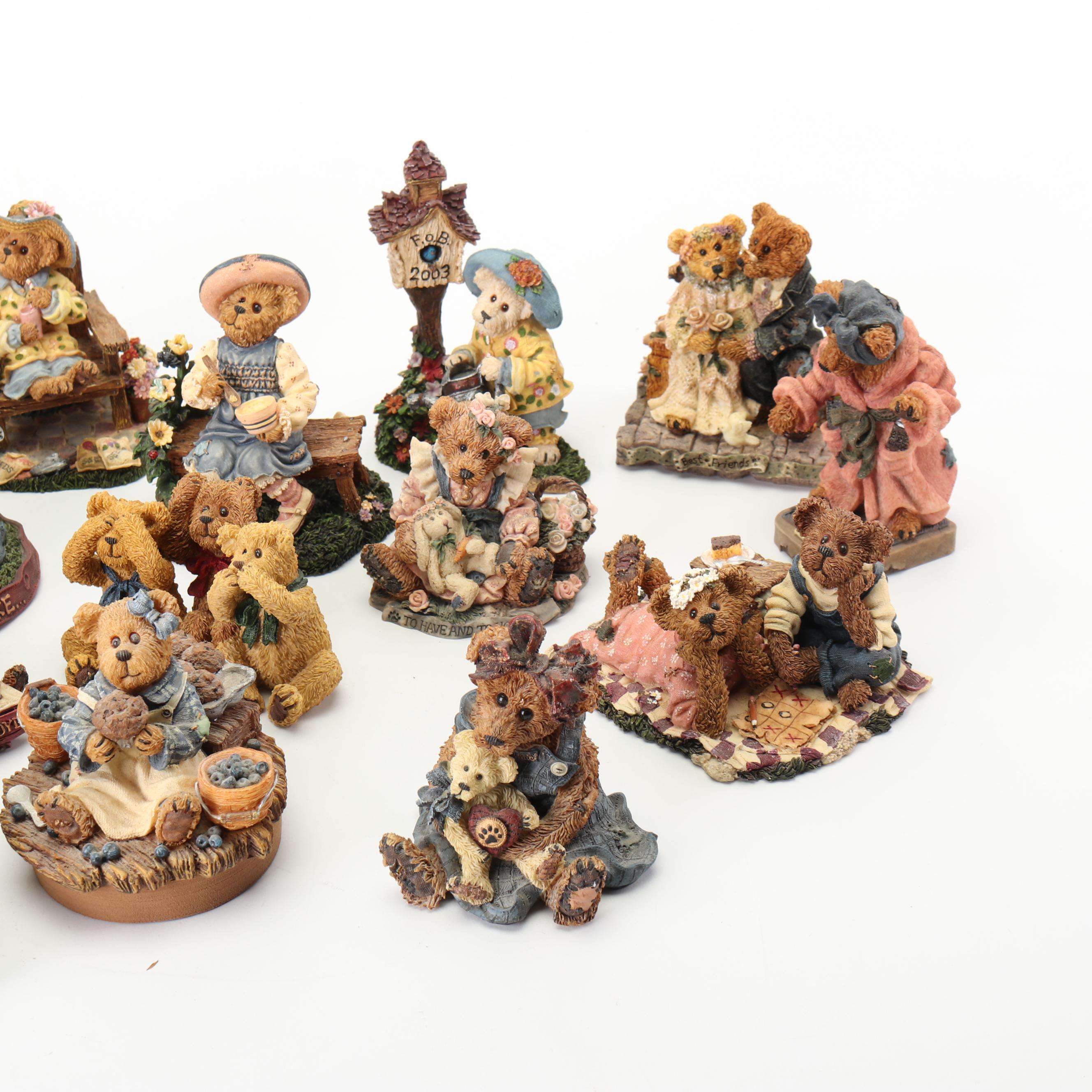 Boyds Bears and Friends "The Bearstone Collection" Resin Figurines EBTH