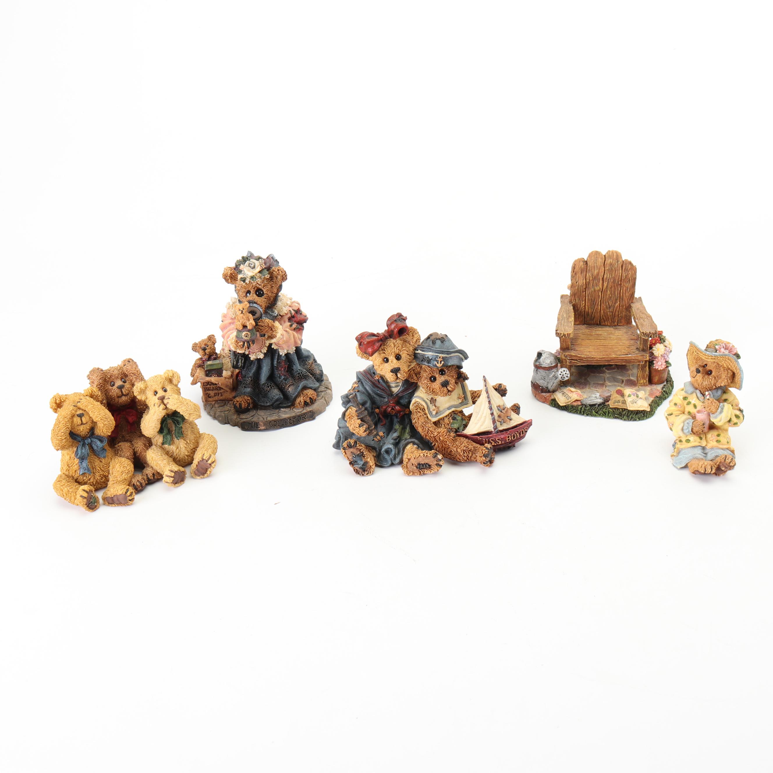 Boyds Bears and Friends "The Bearstone Collection" Resin Figurines EBTH