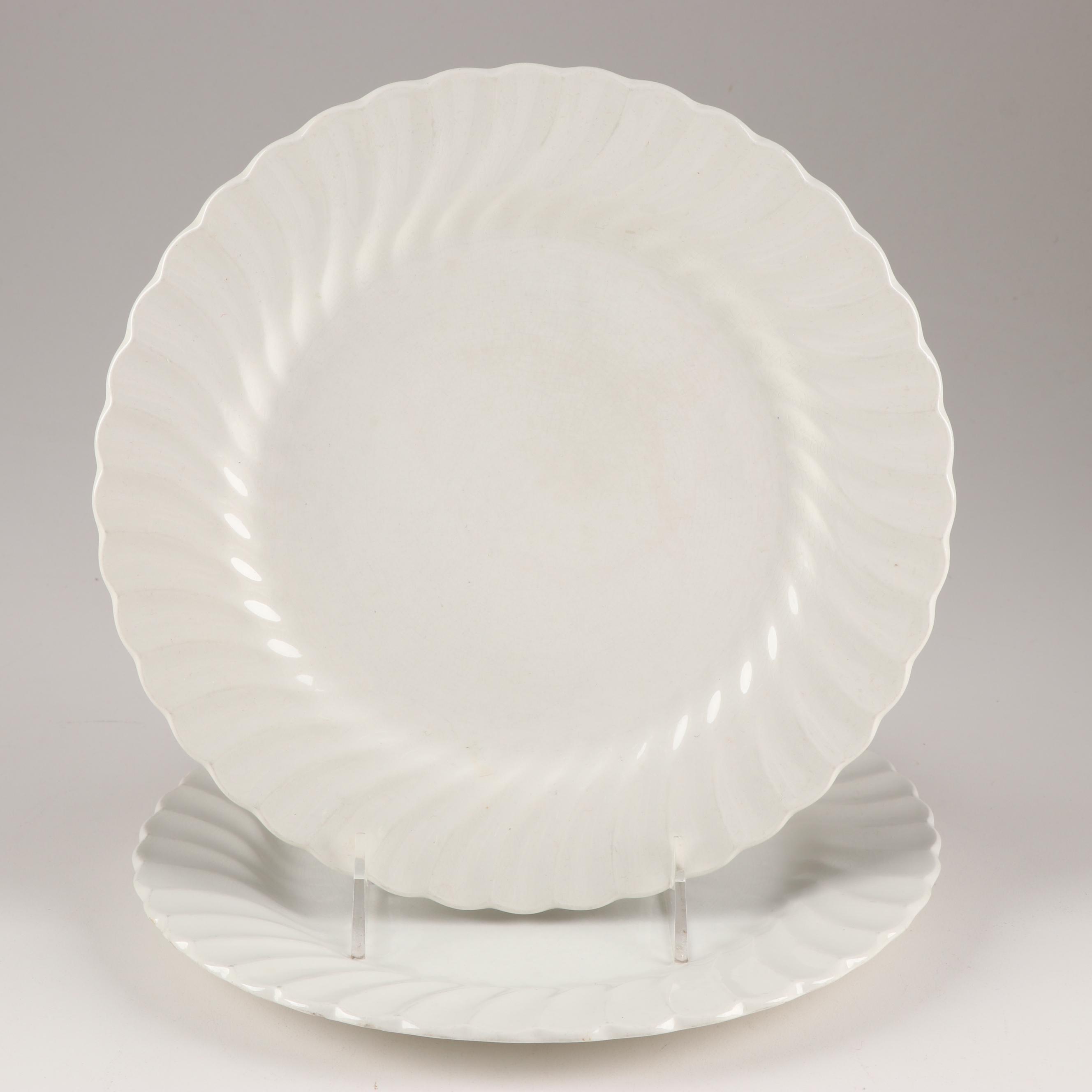 Johnson Brothers "Regency" White Swirled Dinnerware EBTH