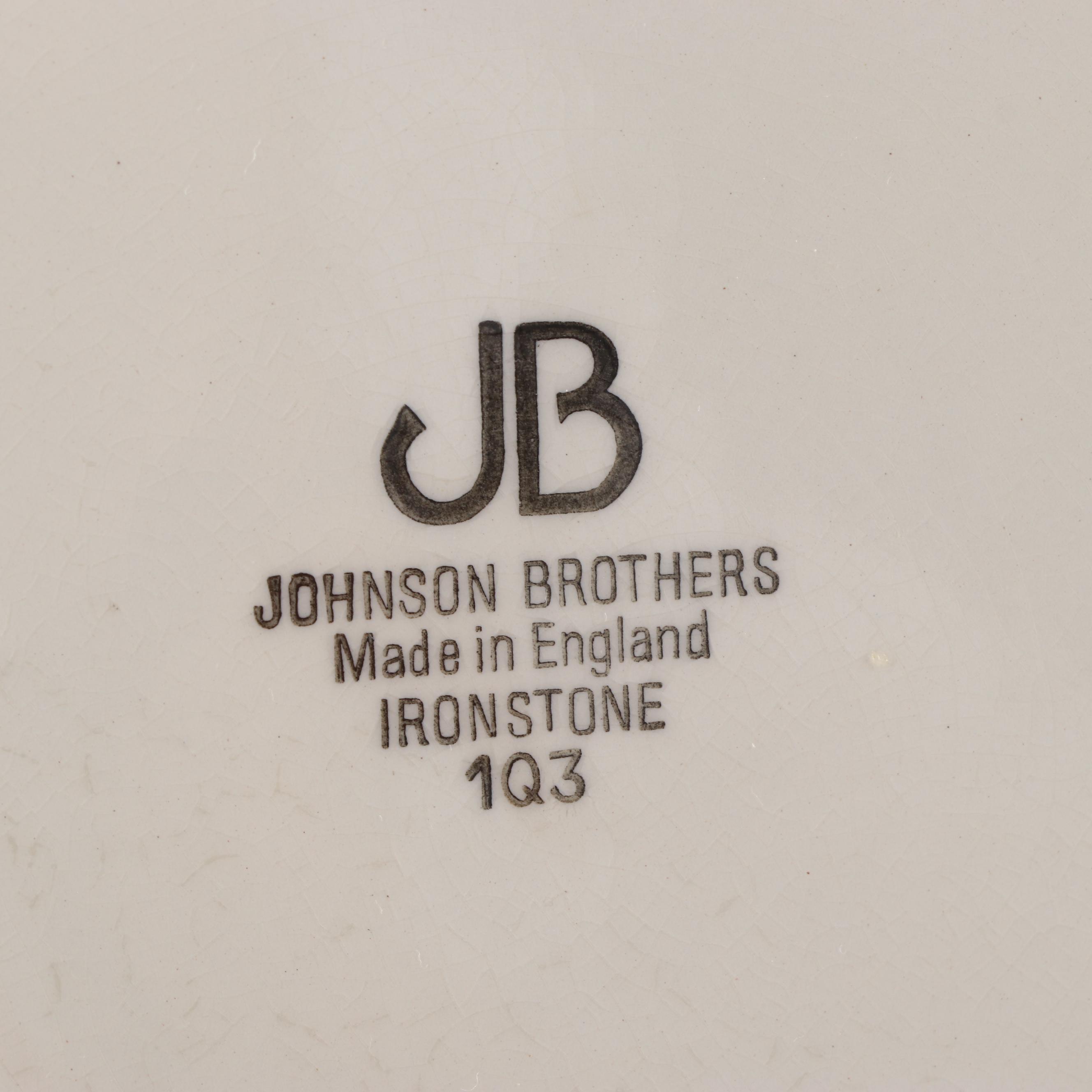 Johnson Brothers "Regency" White Swirled Dinnerware EBTH