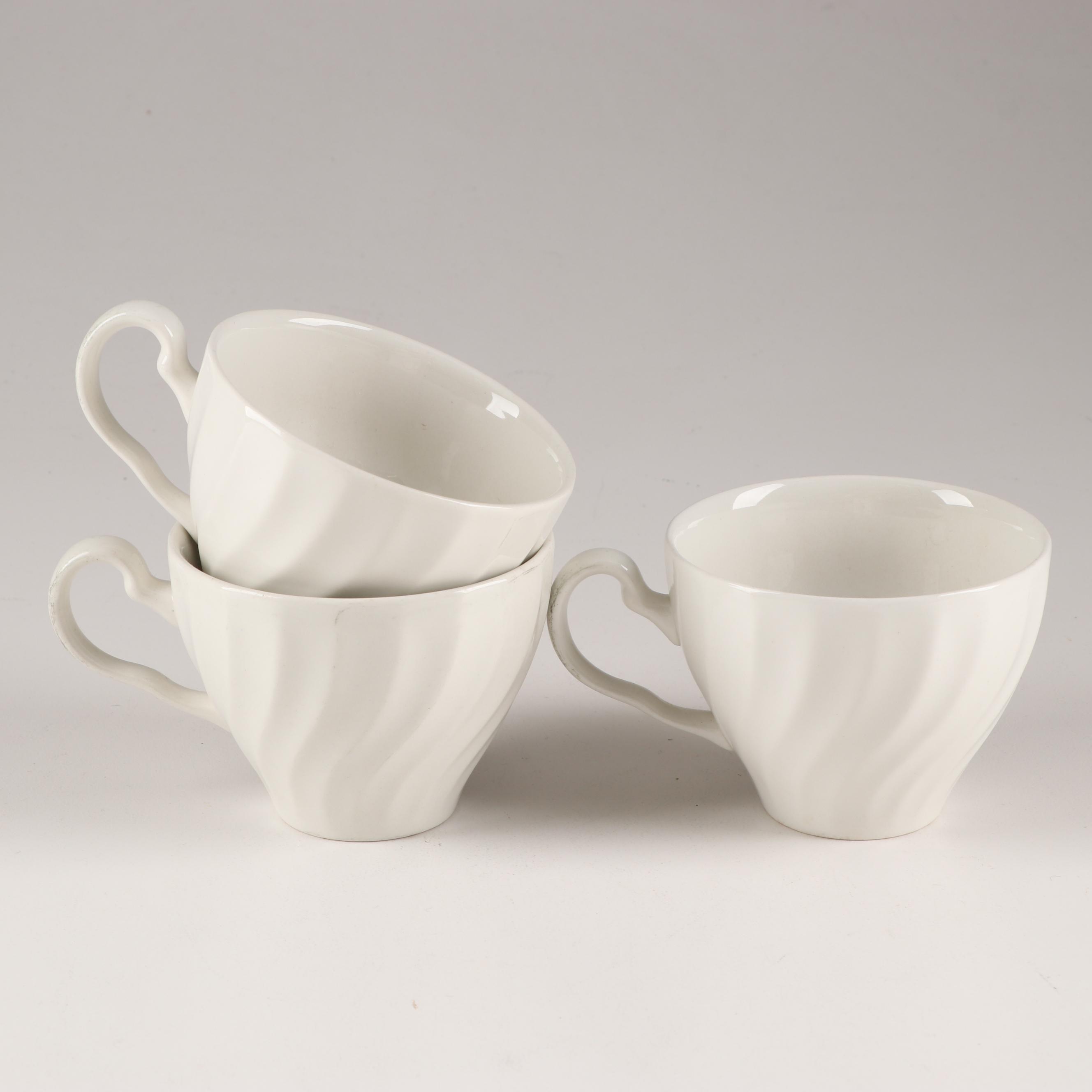 Johnson Brothers "Regency" White Swirled Dinnerware EBTH