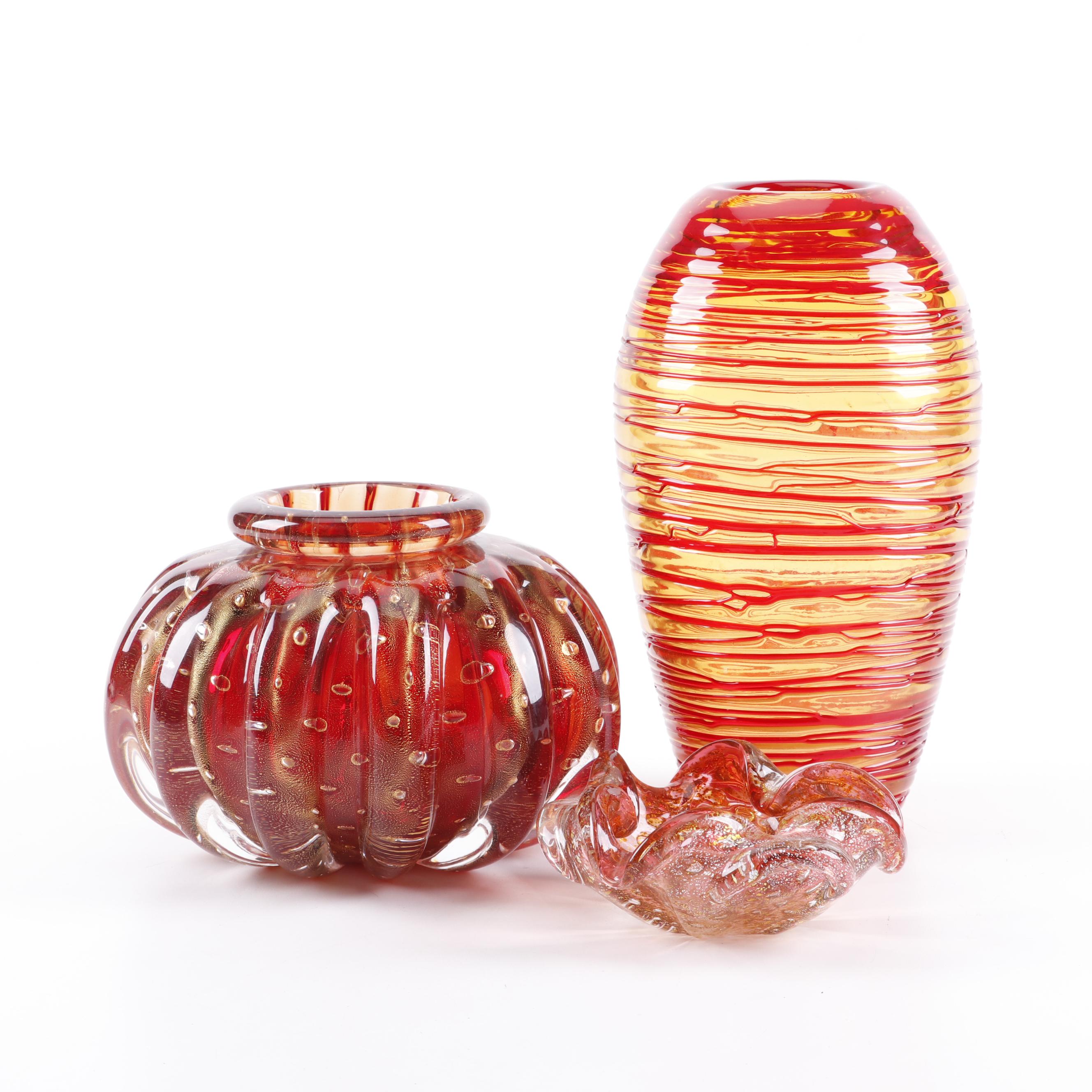 Art Glass Vases And Bowls Including Donghia Ebth