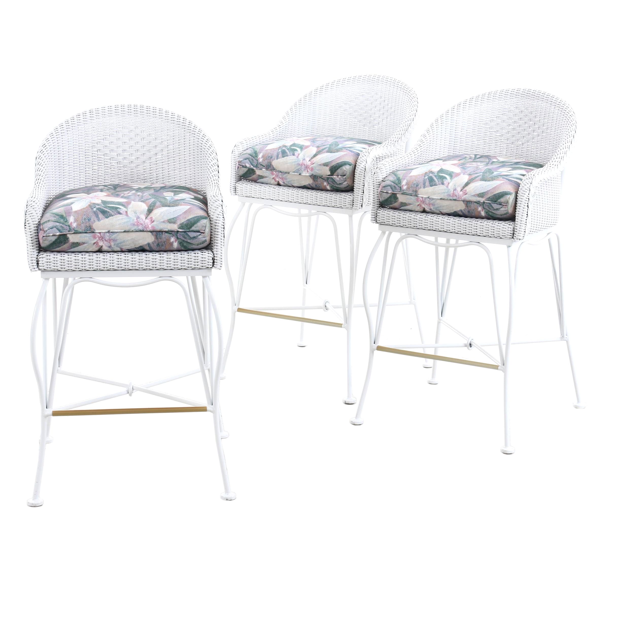 Lloyd Loom Woven Wicker Bar Stools EBTH