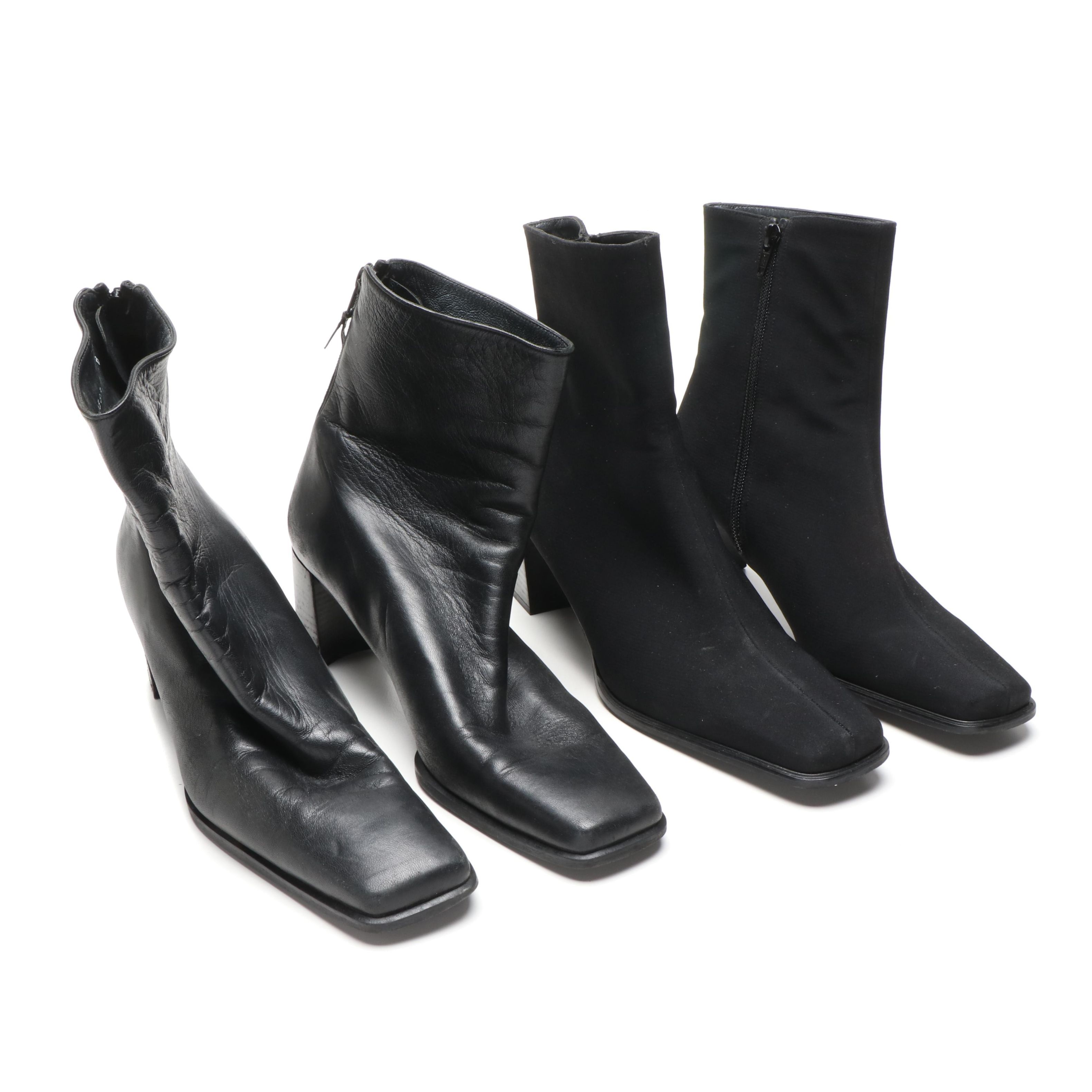 stuart weitzman square toe boots