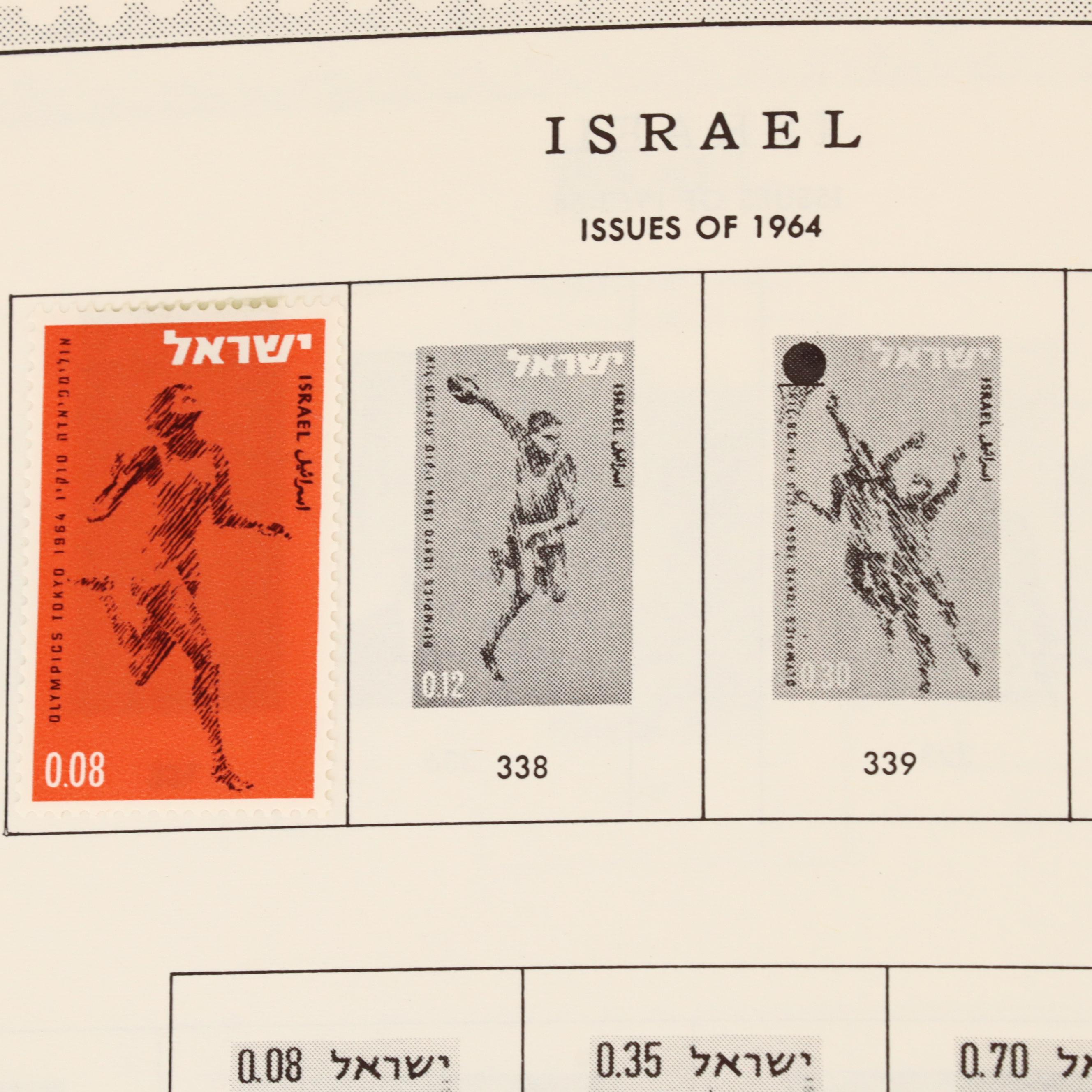 Two Album Collection of Israel Stamps EBTH