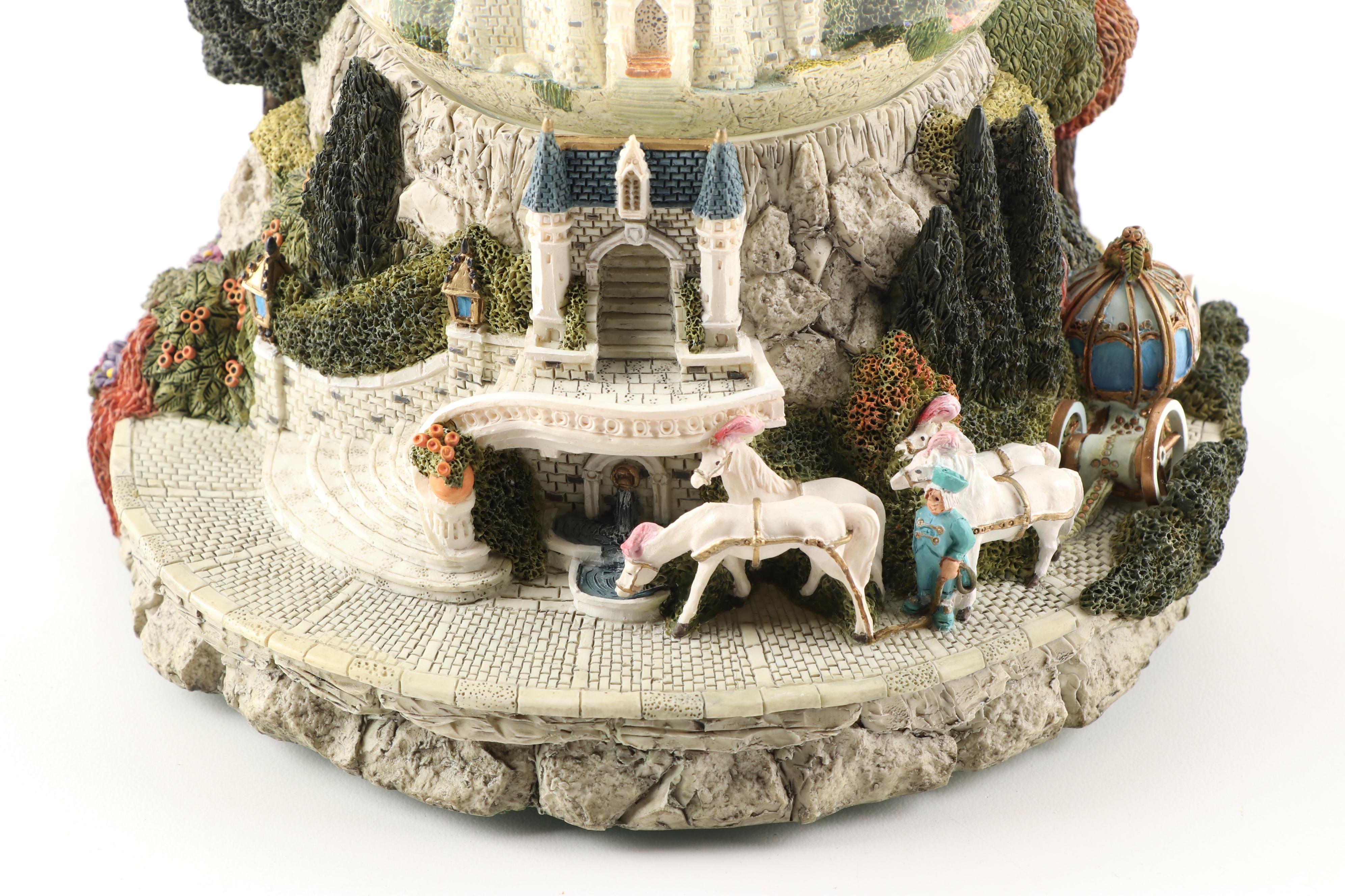 Walt Disney's Cinderella Castle Snow Globe "So This is Love" Music Box