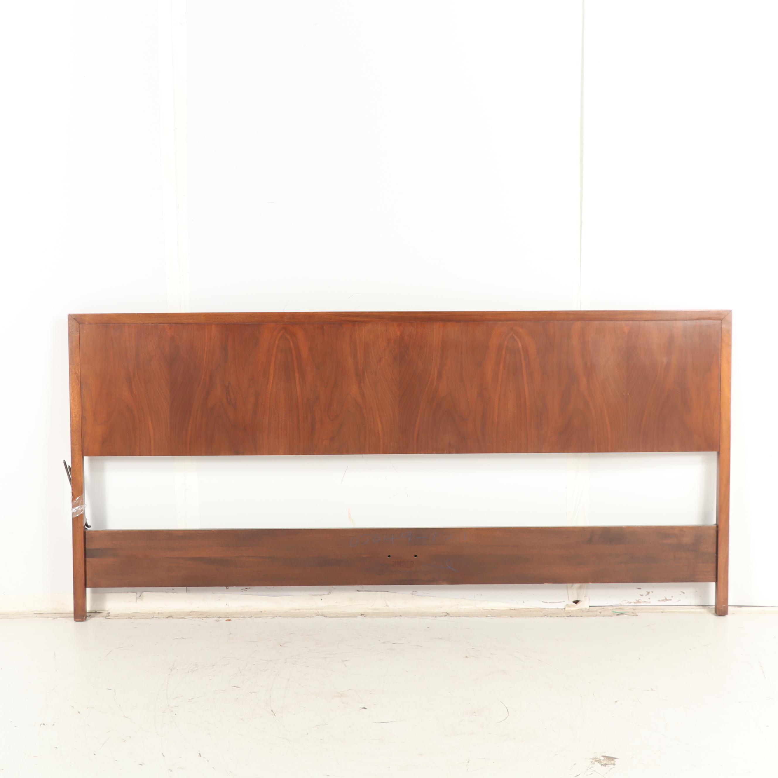 King Size Wooden Headboard, Vintage EBTH