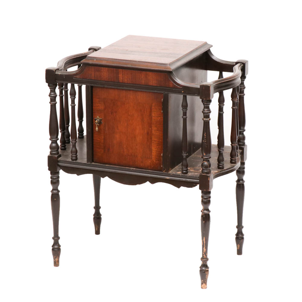 Copper Lined Wood Humidor, Antique EBTH