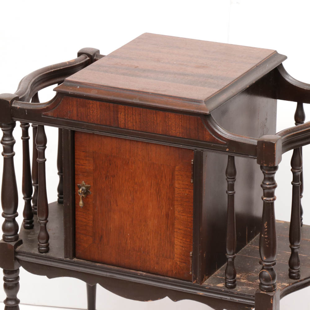 Copper Lined Wood Humidor, Antique EBTH