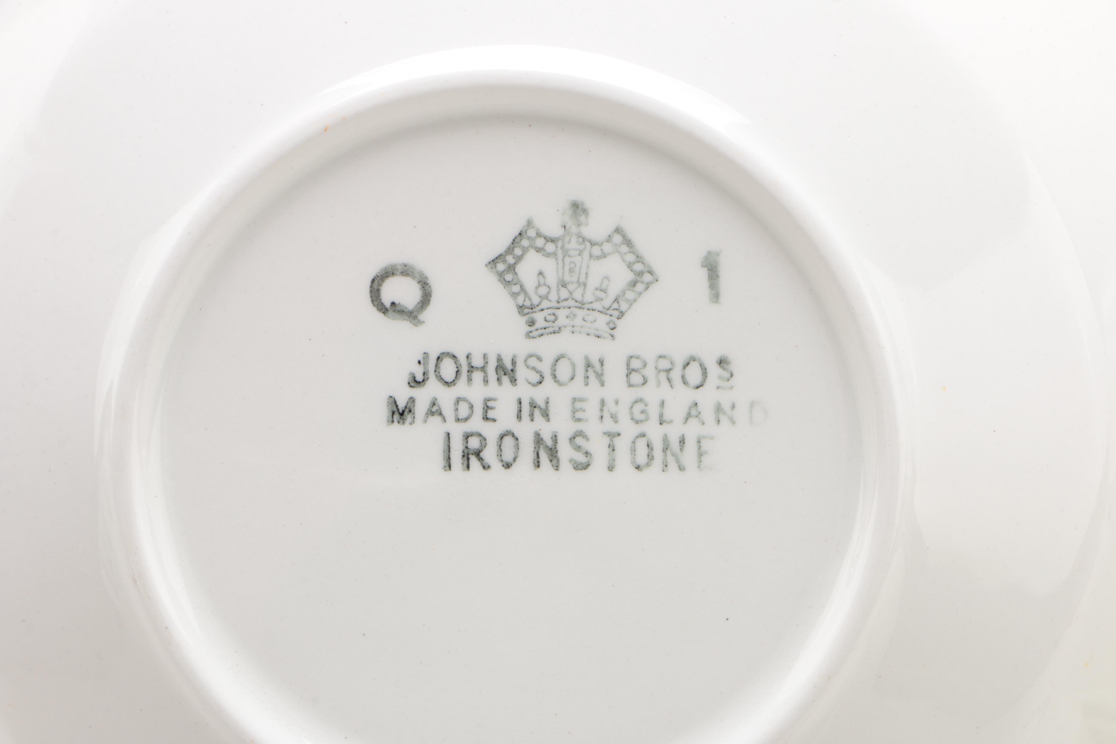 Johnson Brothers "Athena" Ironstone Dinnerware and Serveware, 1955