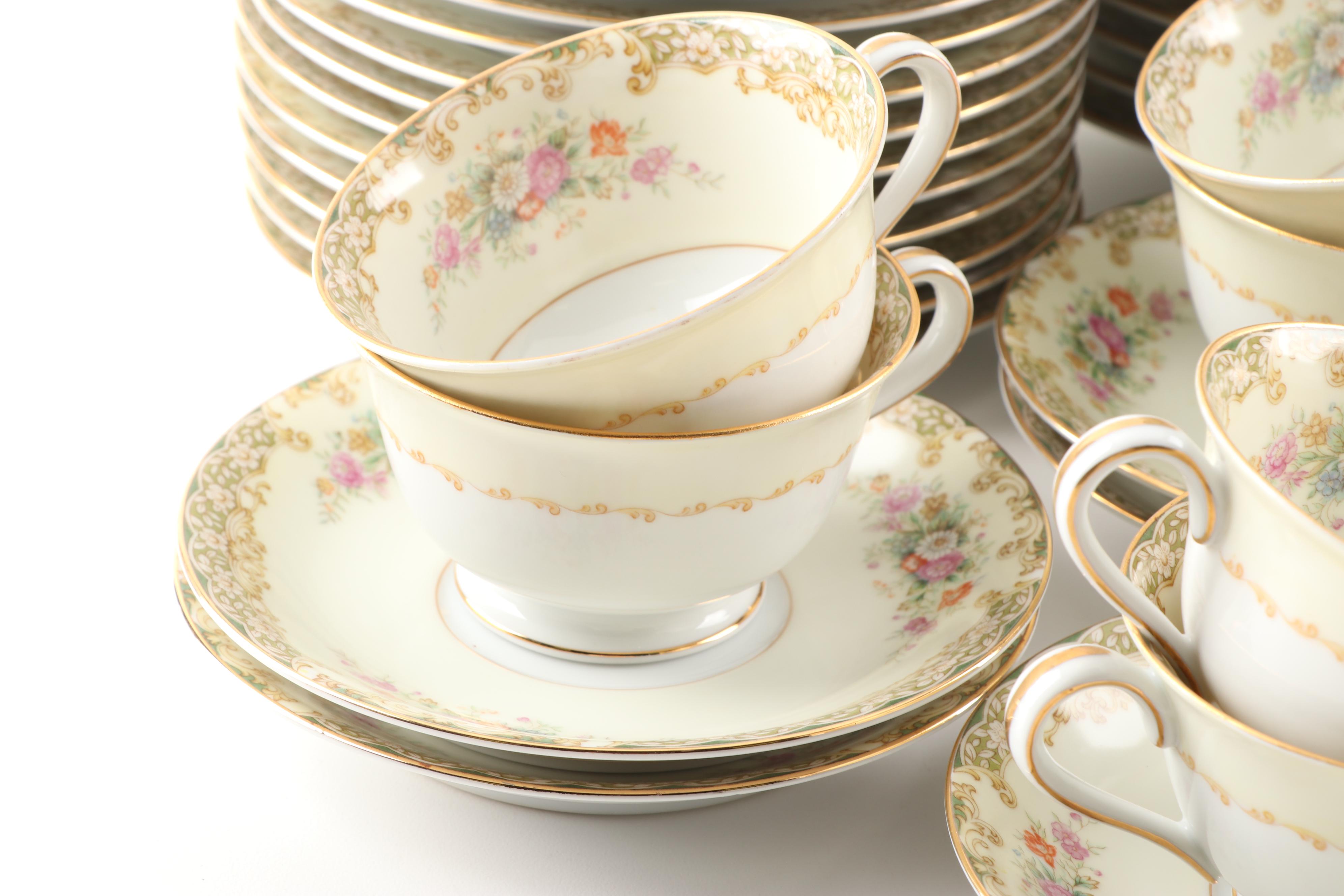 Rose China Occupied Japan Dinnerware Set, 1950s EBTH