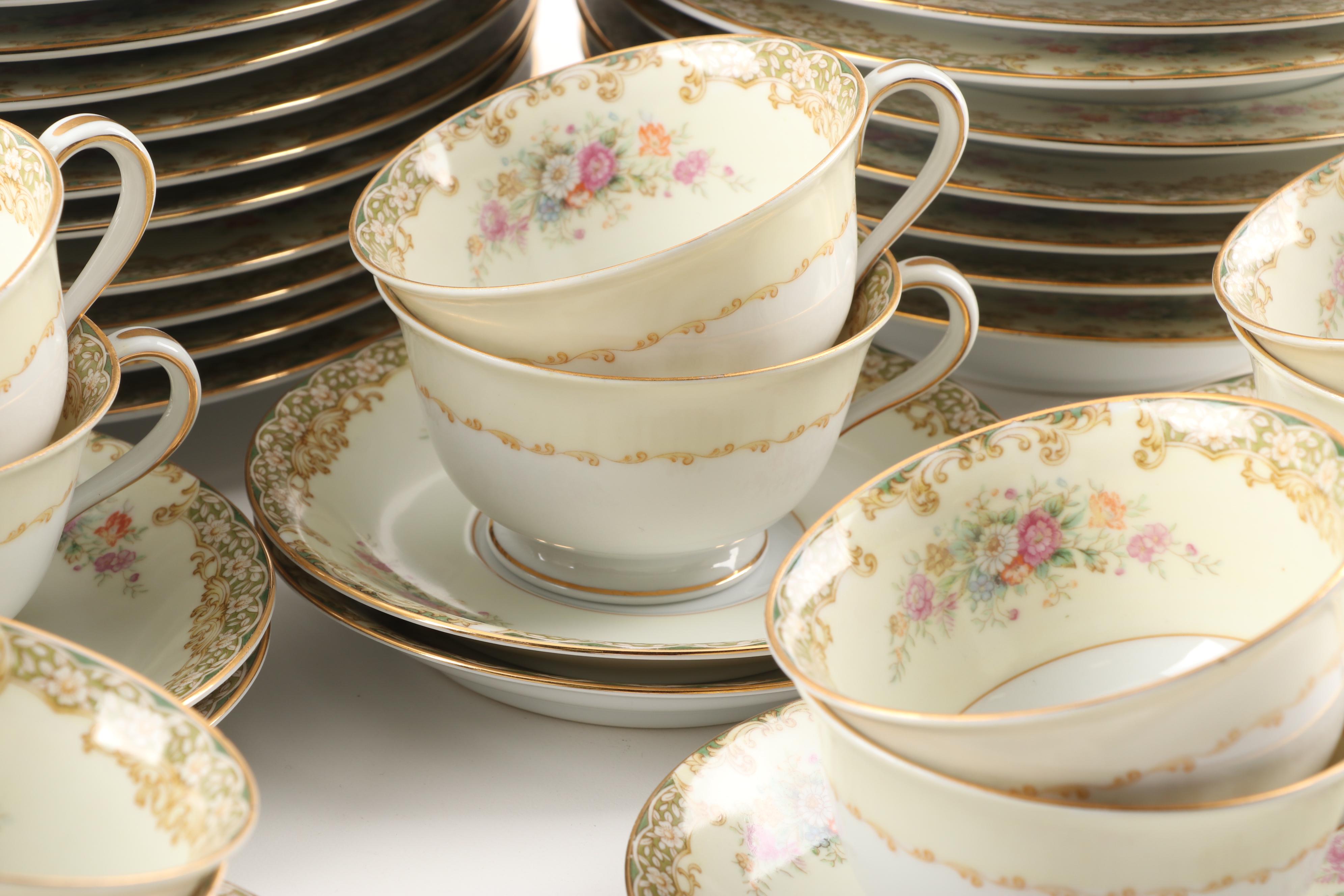 Rose China Occupied Japan Dinnerware Set, 1950s | EBTH