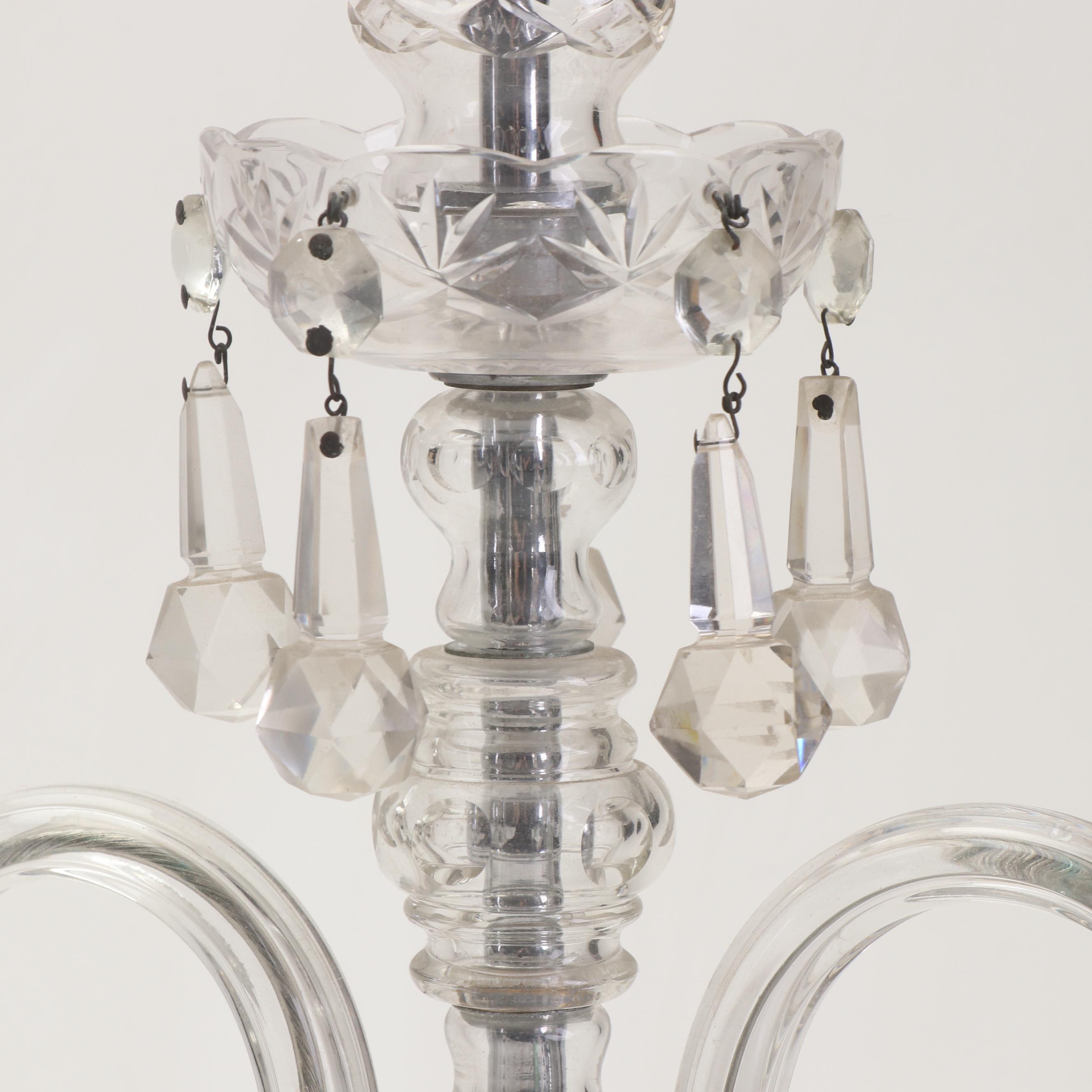Cut Glass and Prism Electric Candelabra Table Lamps EBTH
