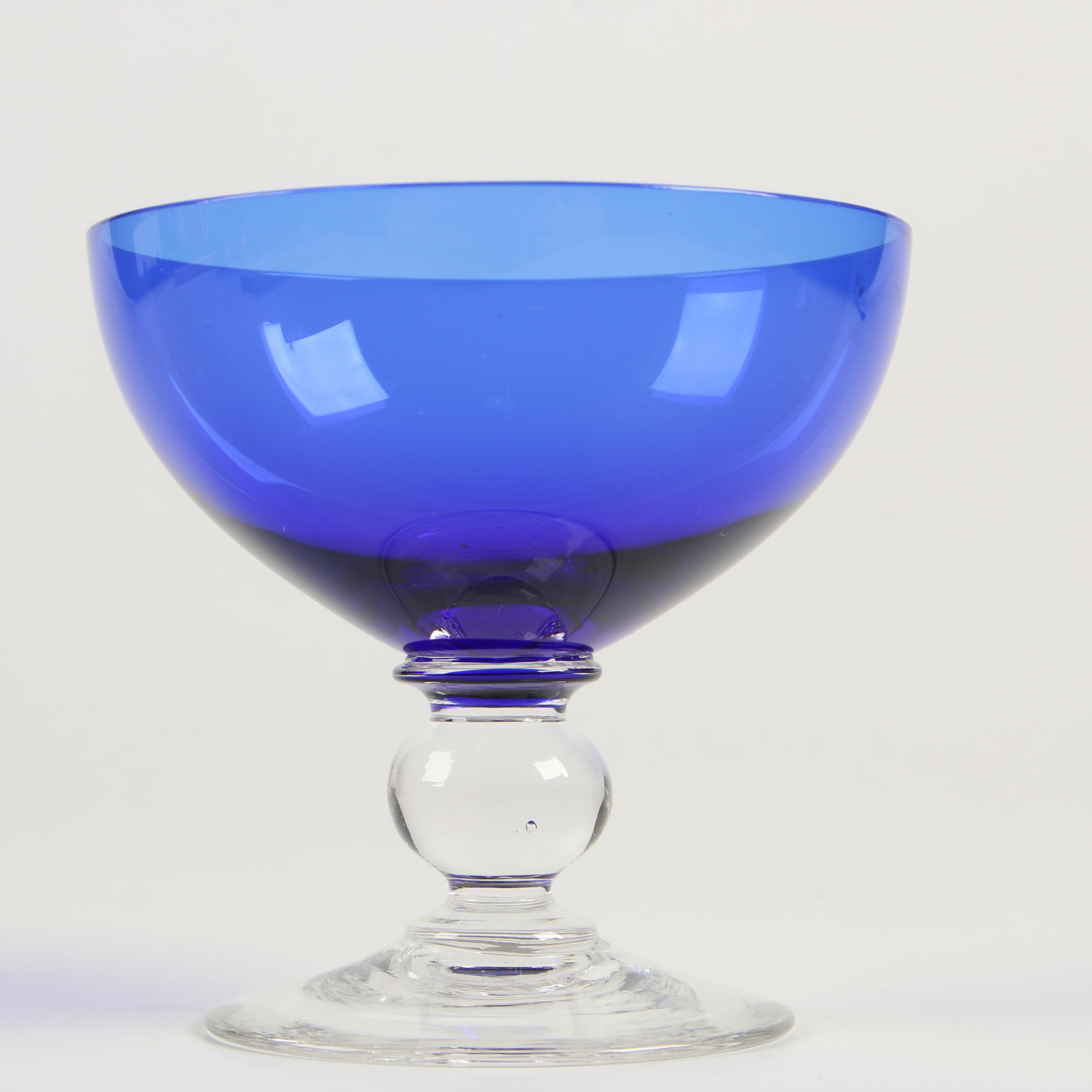 Cobalt Blue Glass Stemware EBTH
