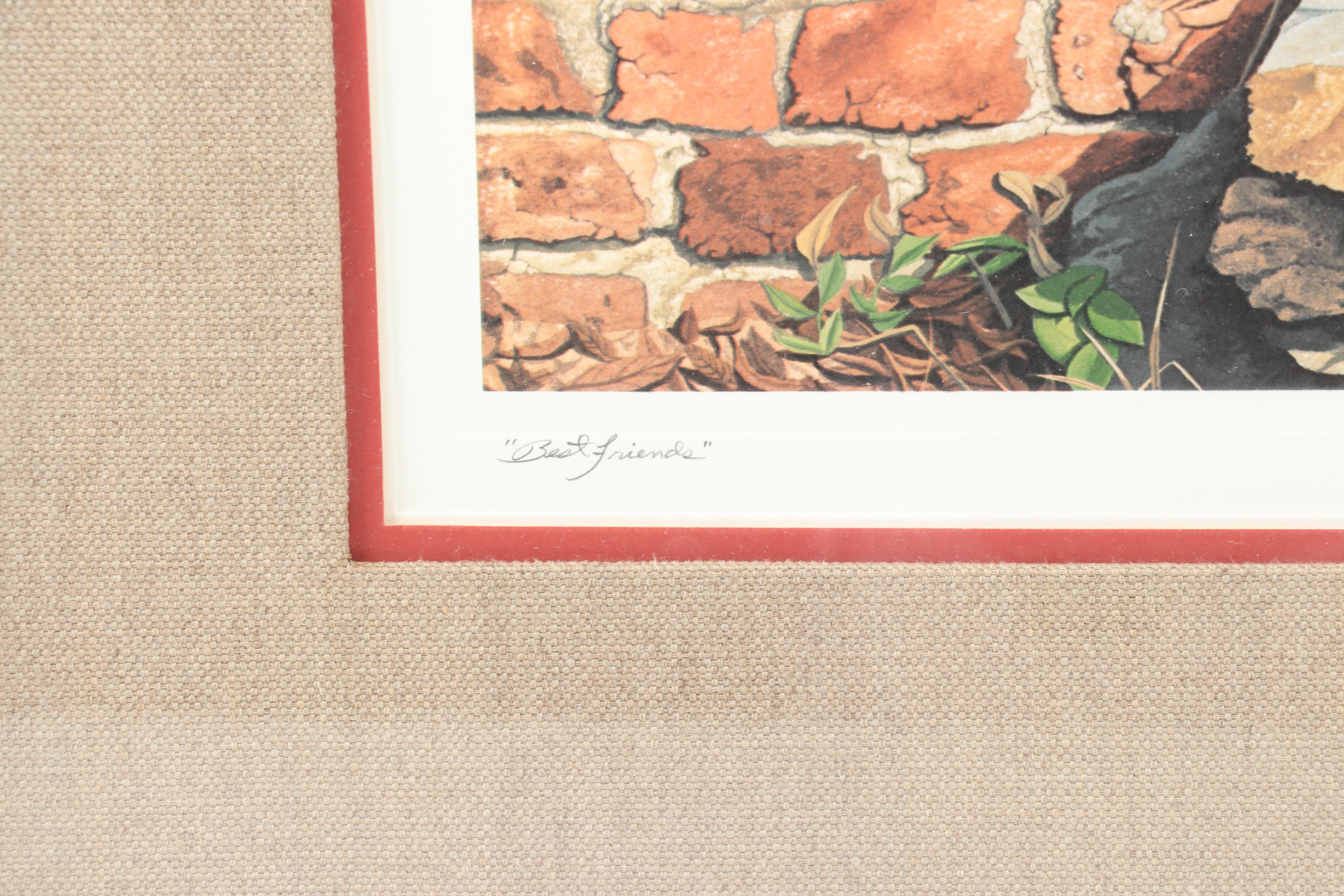 Bob Timberlake Offset Lithograph "Best Friends" EBTH