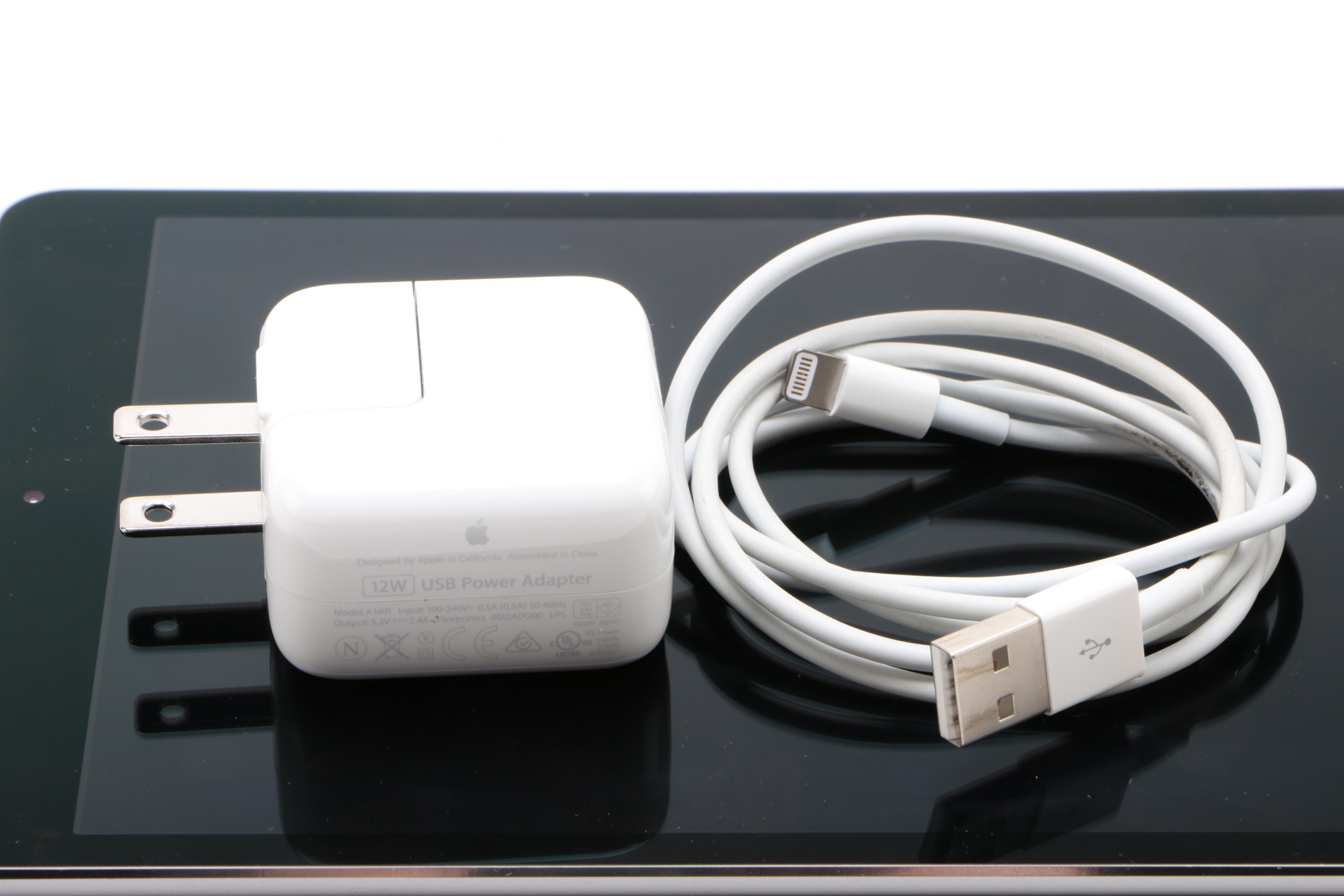 128GB Apple iPad mini 4 with Lightning Cable and Power Adapter EBTH