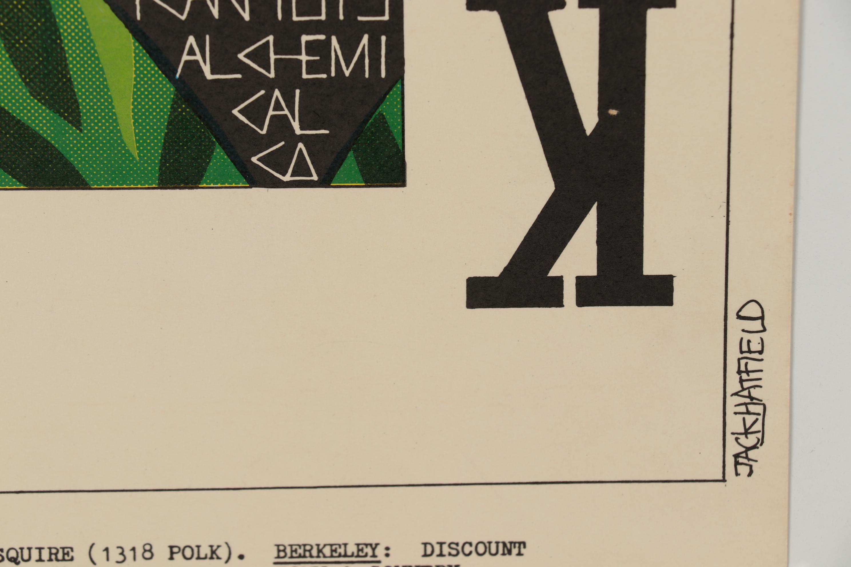 1967 Jack Hatfield Offset Lithograph Concert Poster "King of Spades" EBTH