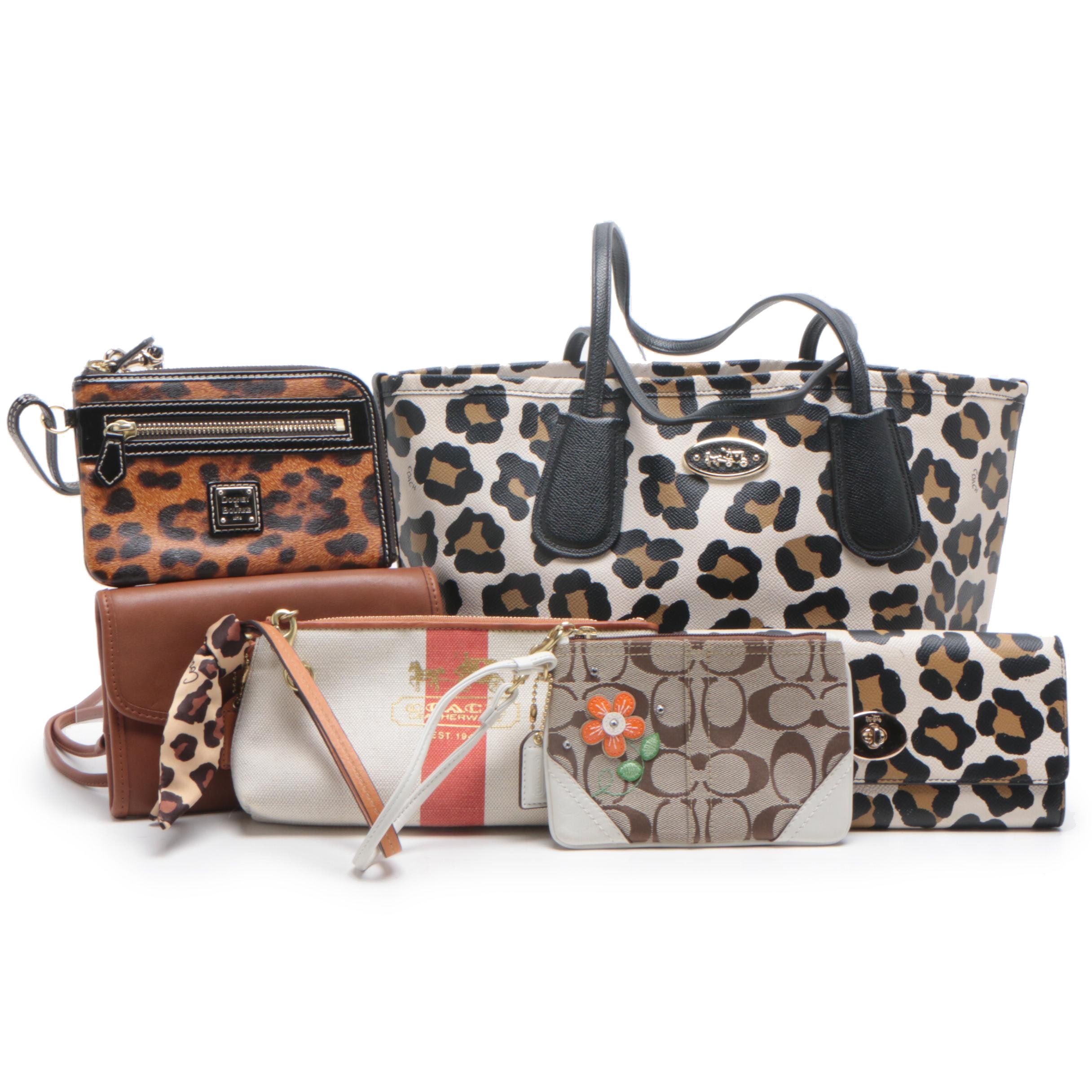 coach animal print tote