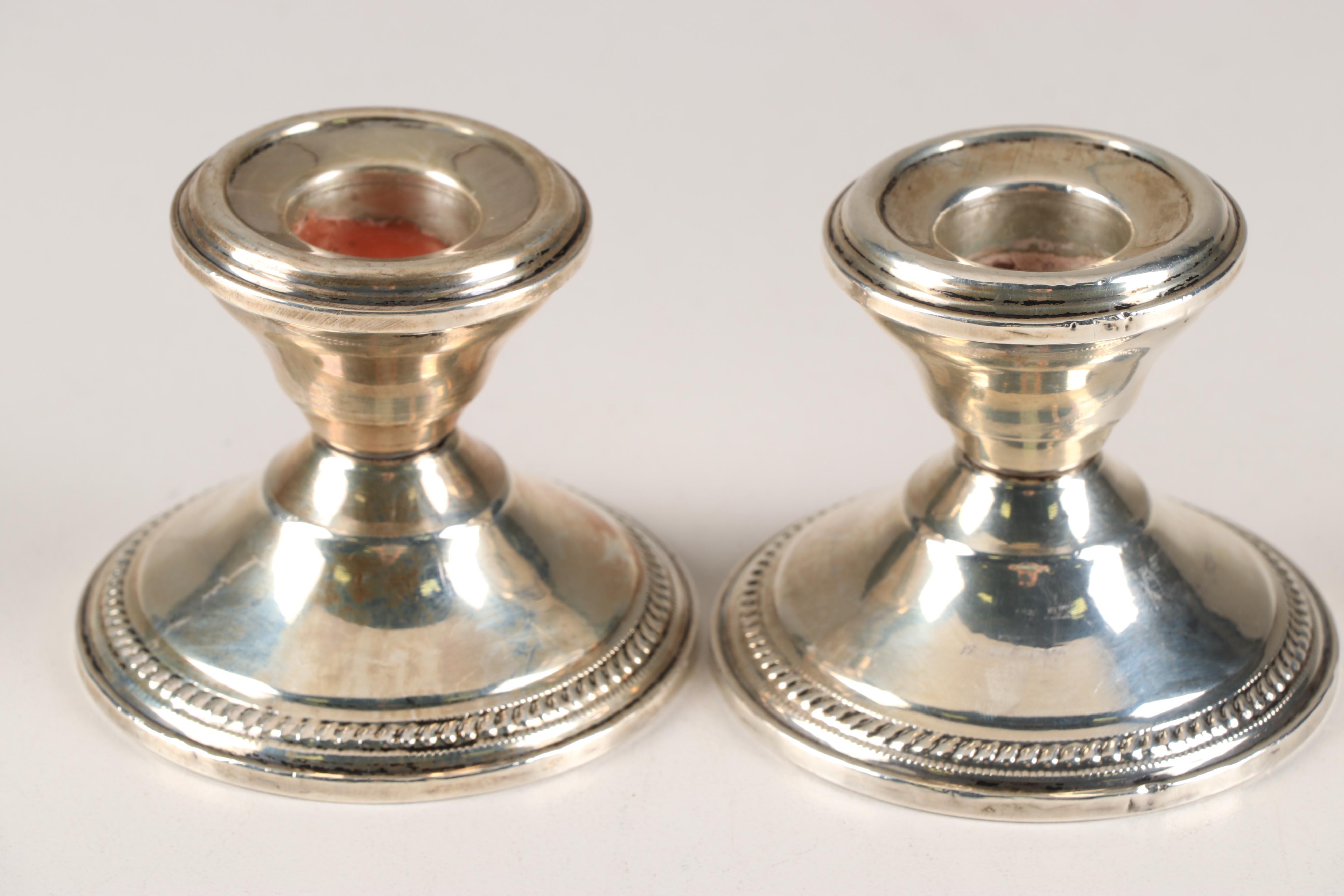 Weighted Sterling Silver Candle Holders Featuring Towle, Durchin EBTH