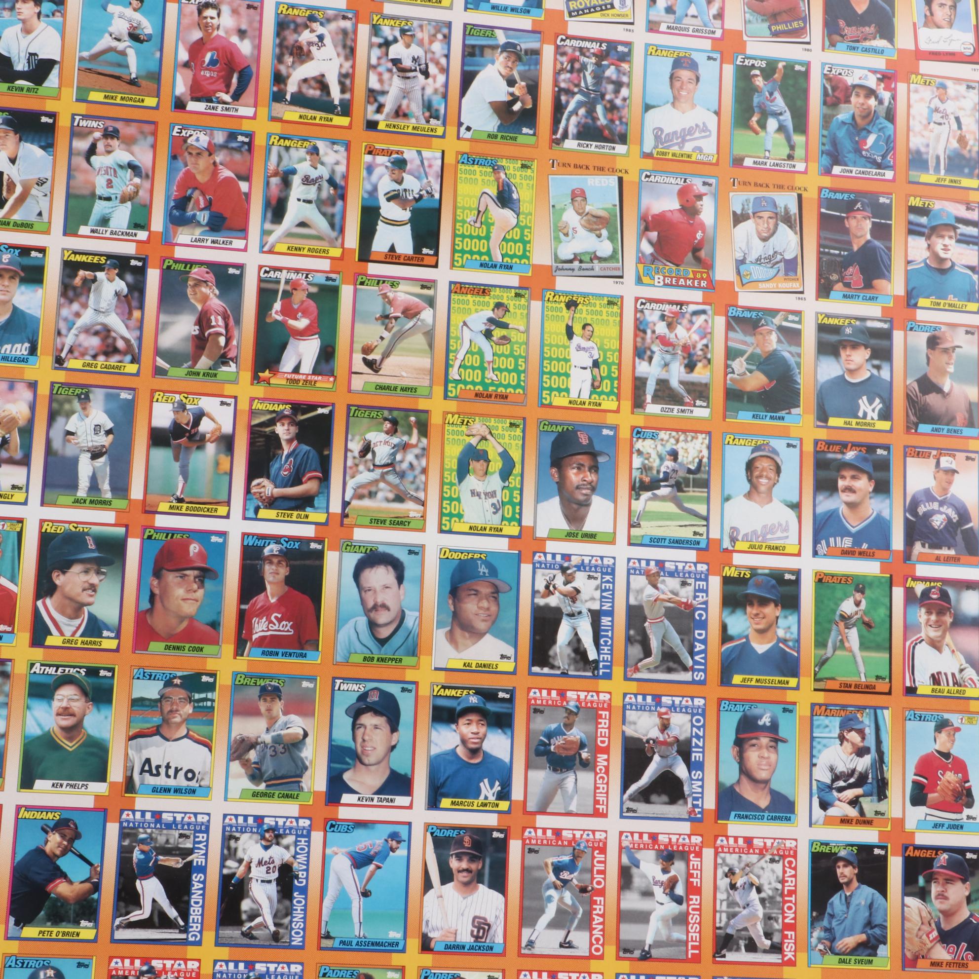 1990 Topps Uncut Baseball Card Sheets EBTH