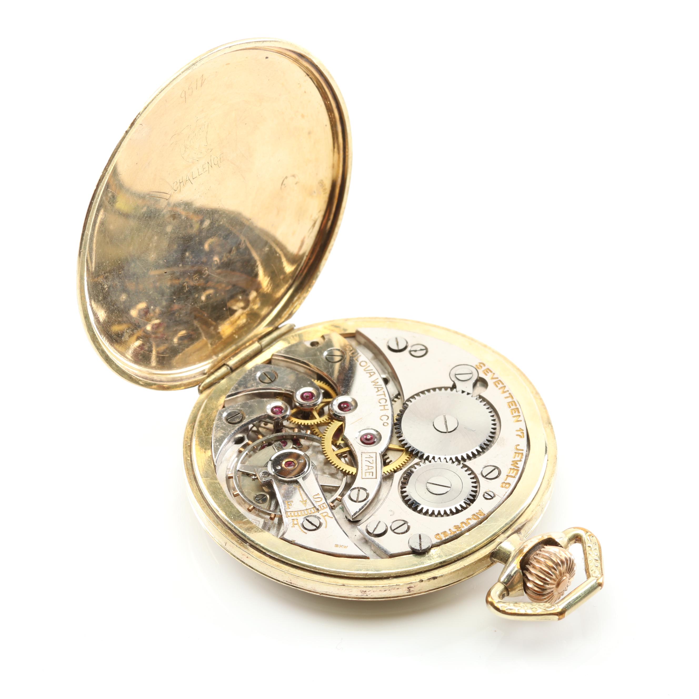Bulova Gold Plated Pocket Watch EBTH