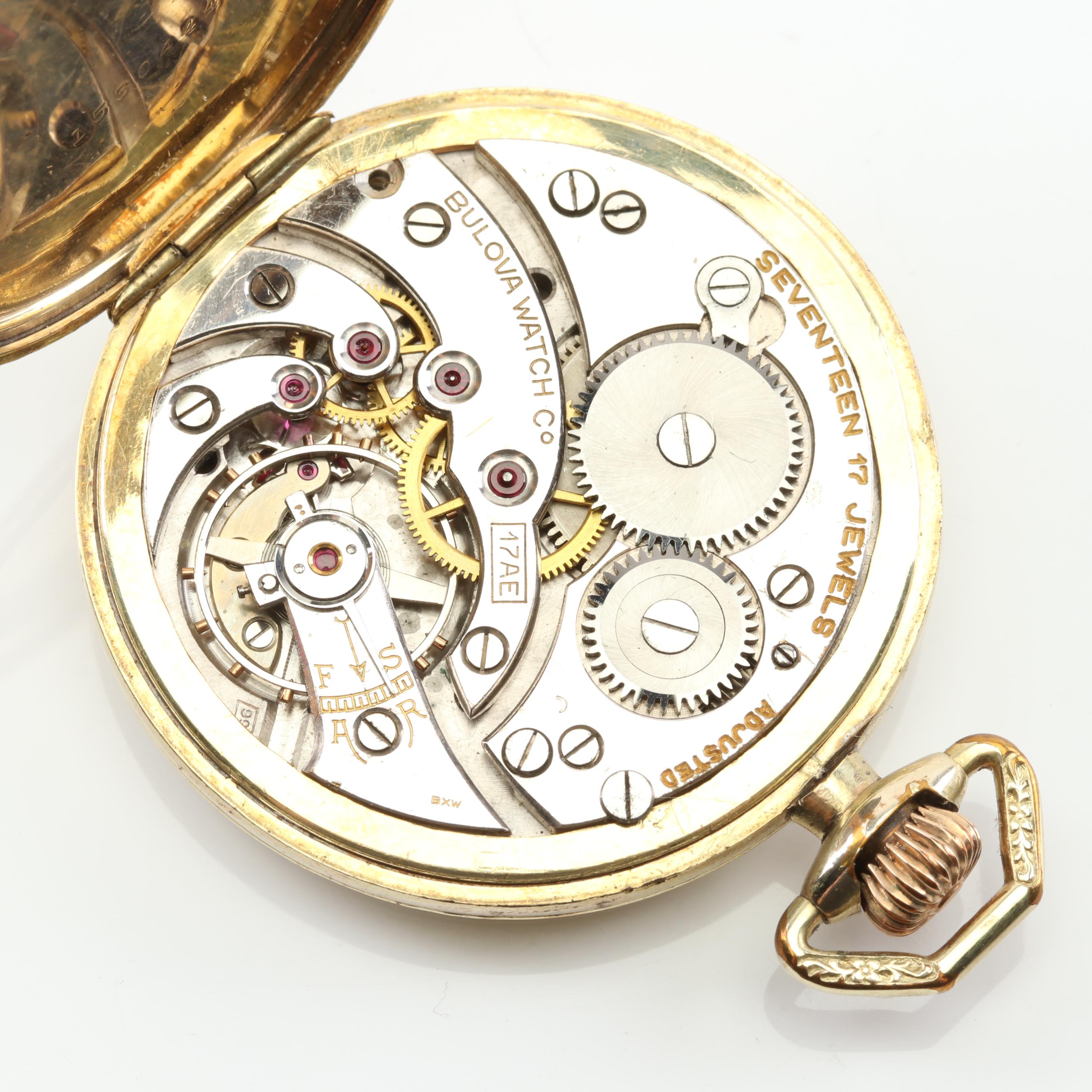 Bulova Gold Plated Pocket Watch EBTH