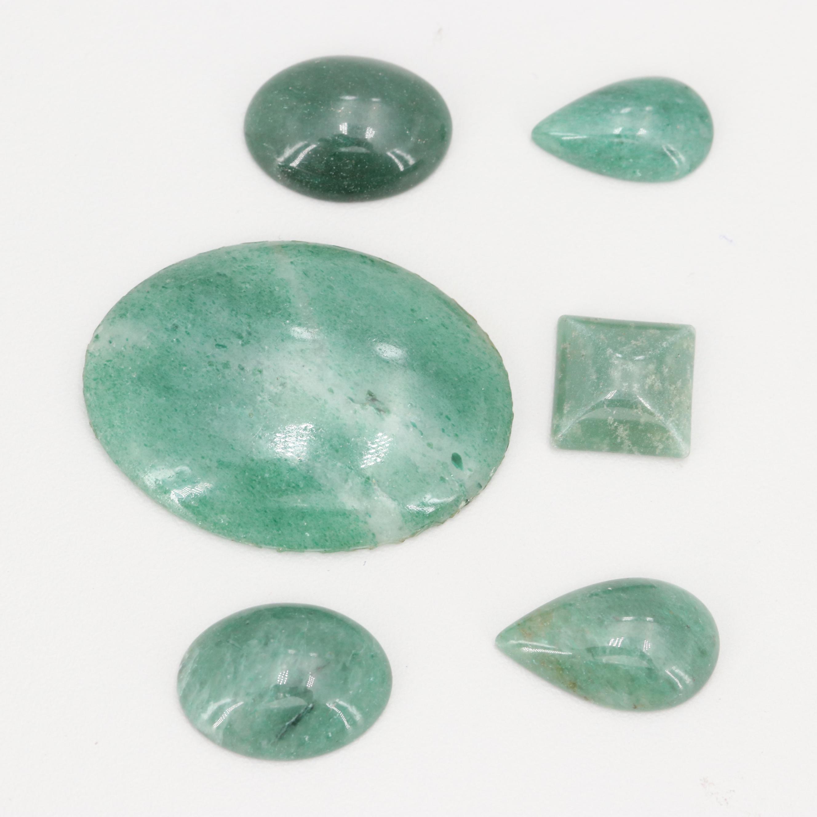Assorted Natural Aventurine Quartz Loose Stones EBTH
