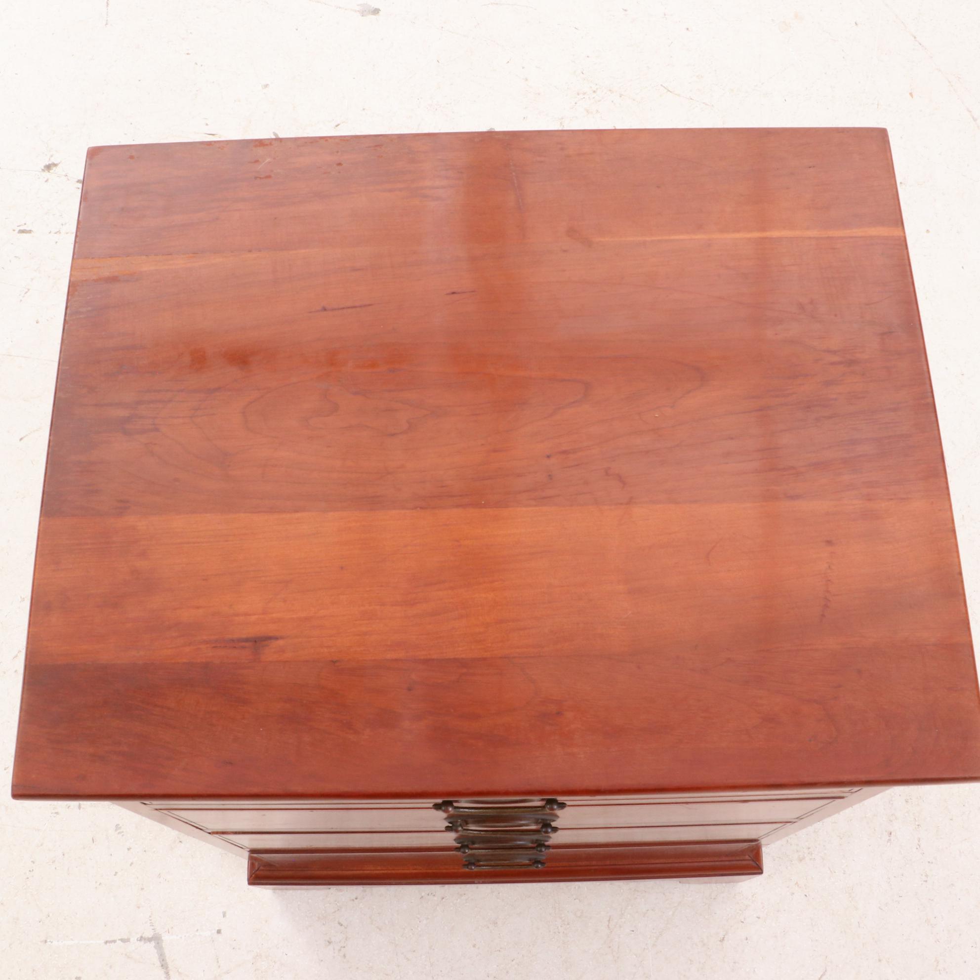 Willett Federal Style Cherry Nightstand, Mid Century EBTH