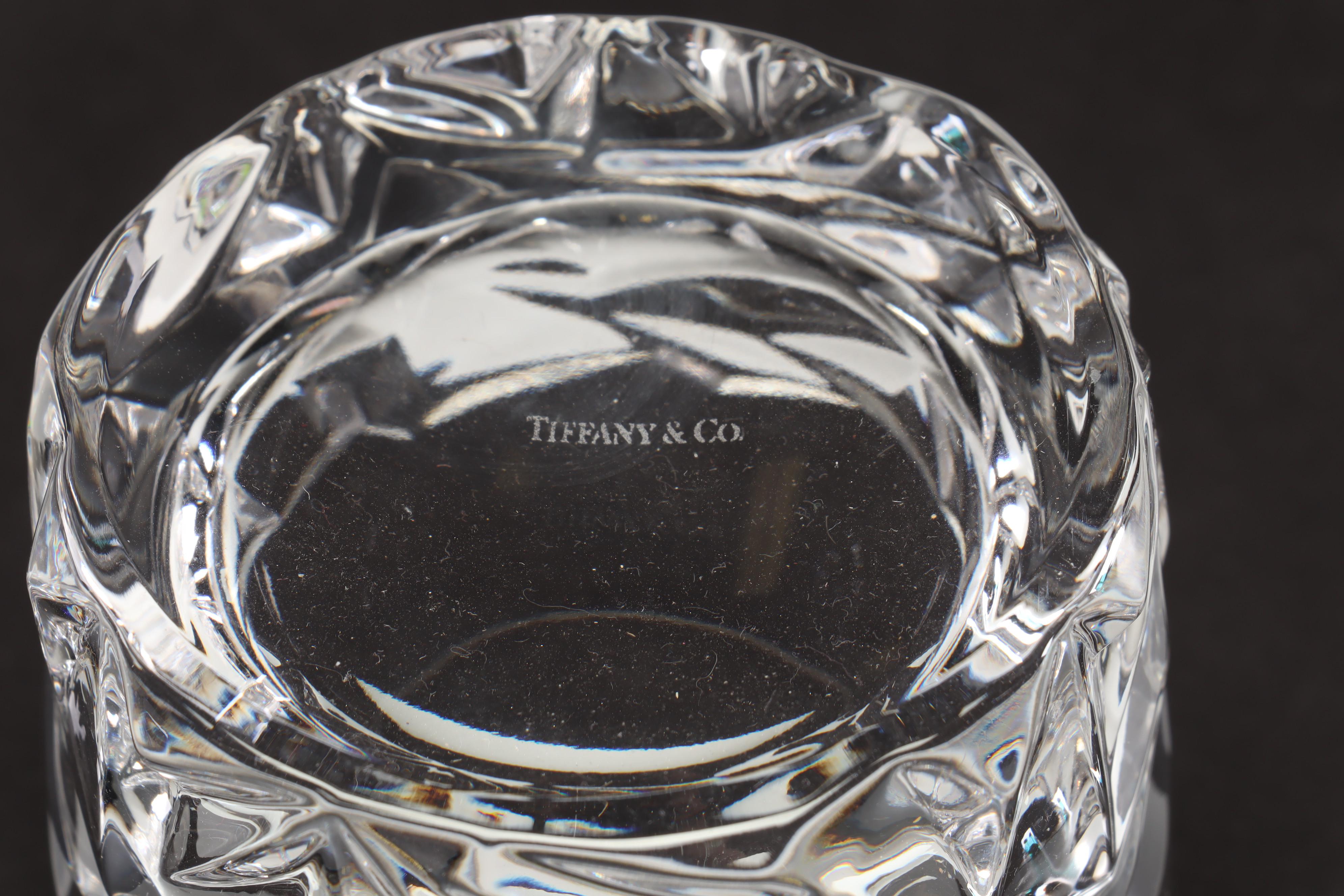 Tiffany & Co. Crystal "Rock Cut" Double Old Fashioned Glasses EBTH
