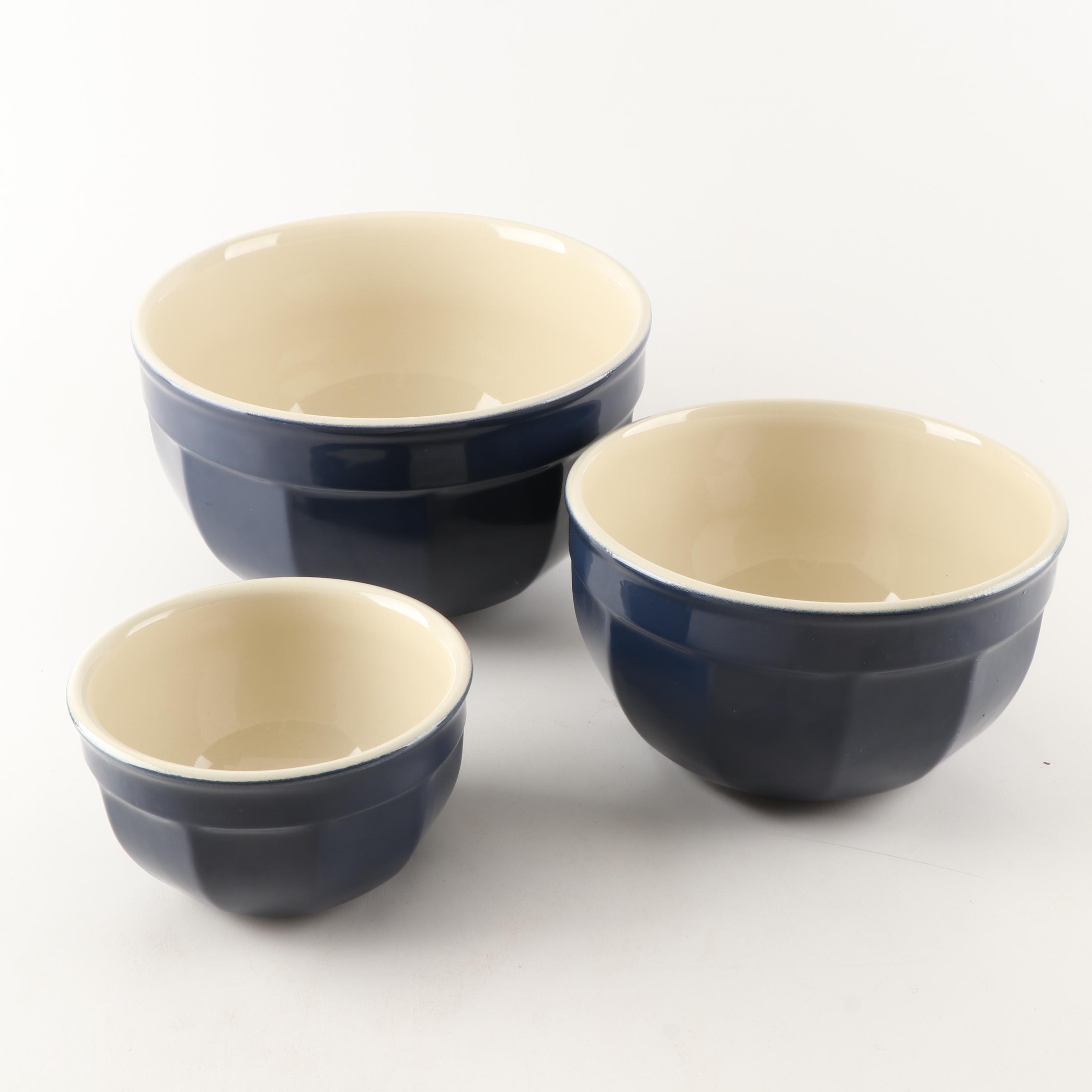 Emile Henry for WilliamsSonoma Ceramic Nested Mixing Bowls EBTH