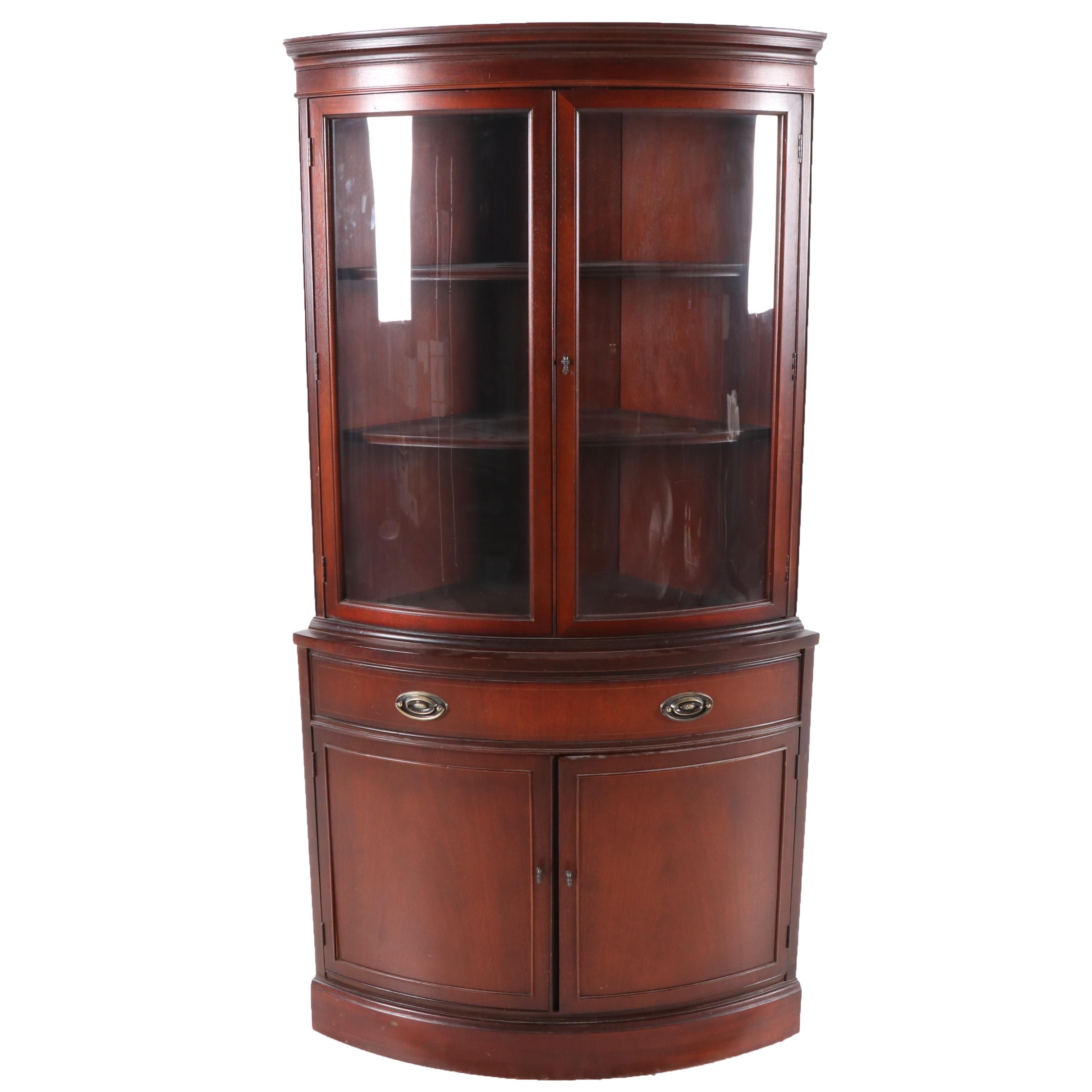Bassett Furniture Industries "Old Shirley Monticello" Mahogany Corner