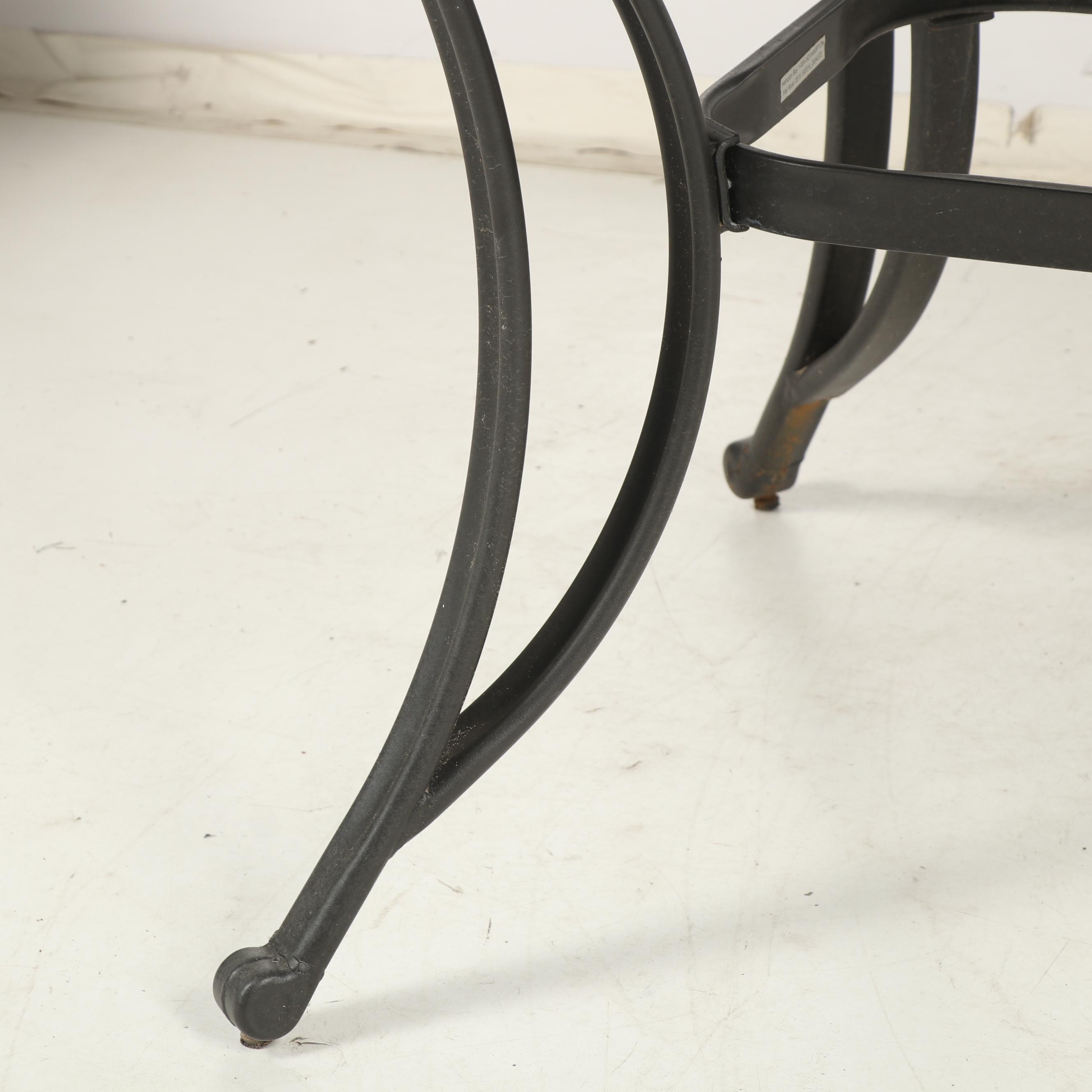 Contemporary Hampton Bay Metal Patio Table and Chairs EBTH