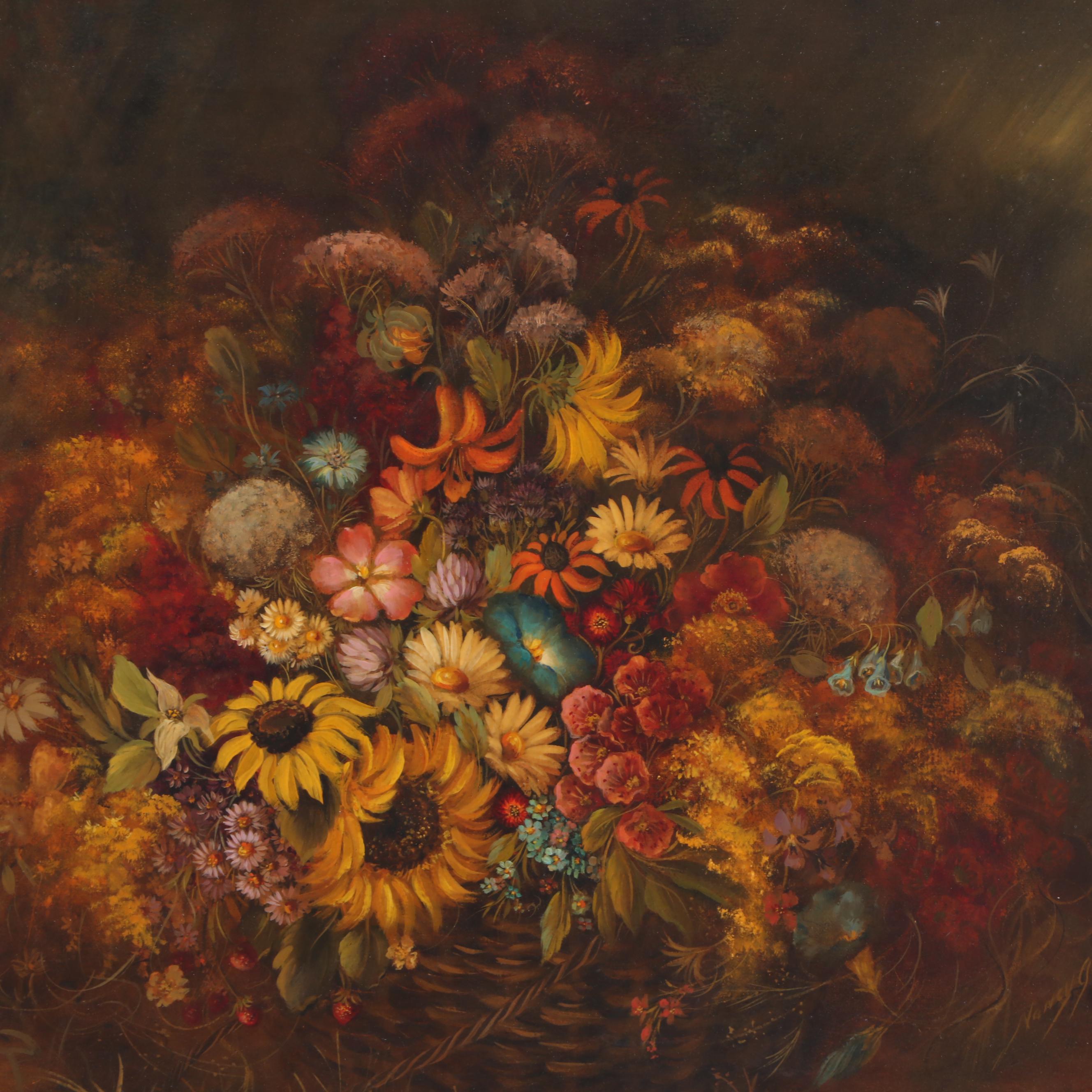 Nancy Diana Gorr Oil Painting "Pennsylvania Still Life" EBTH