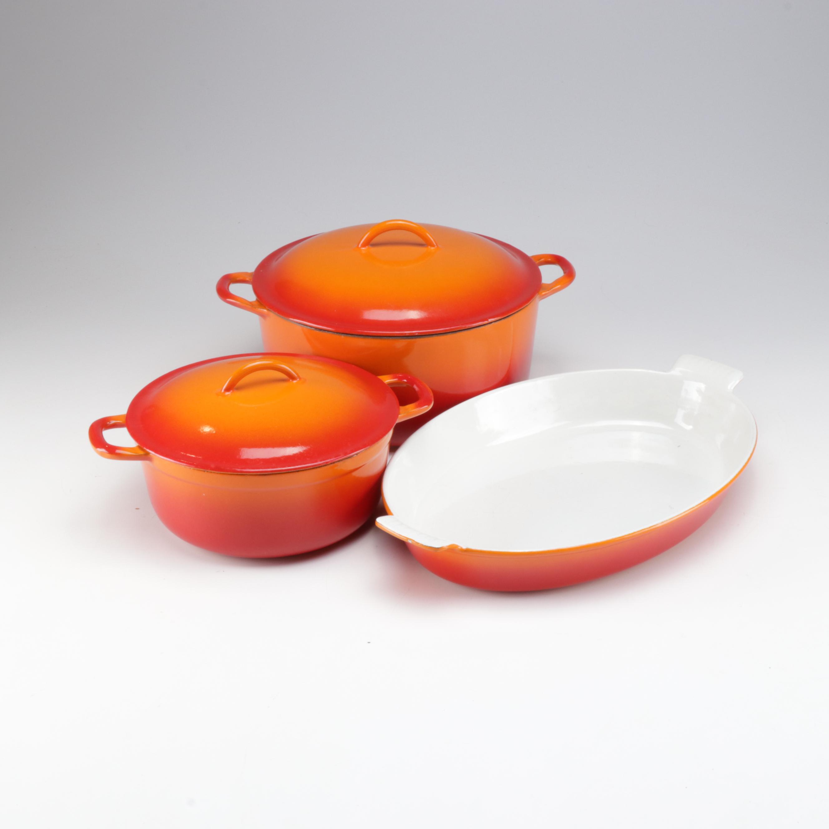 Descoware Belgian Enameled Cast Iron Cookware, MidCentury EBTH