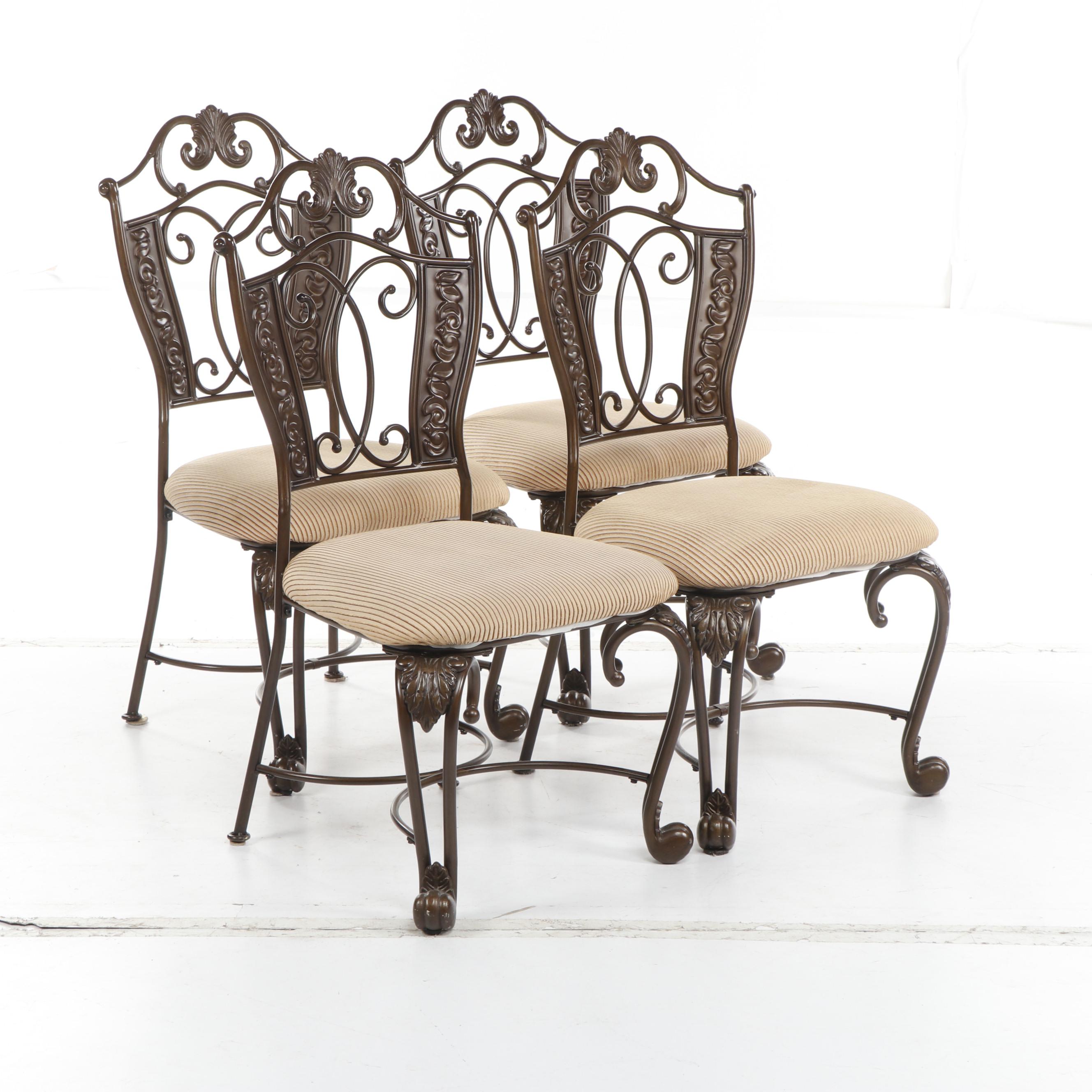 Ashley Furniture Transitional Glass Top Dining Table with ...