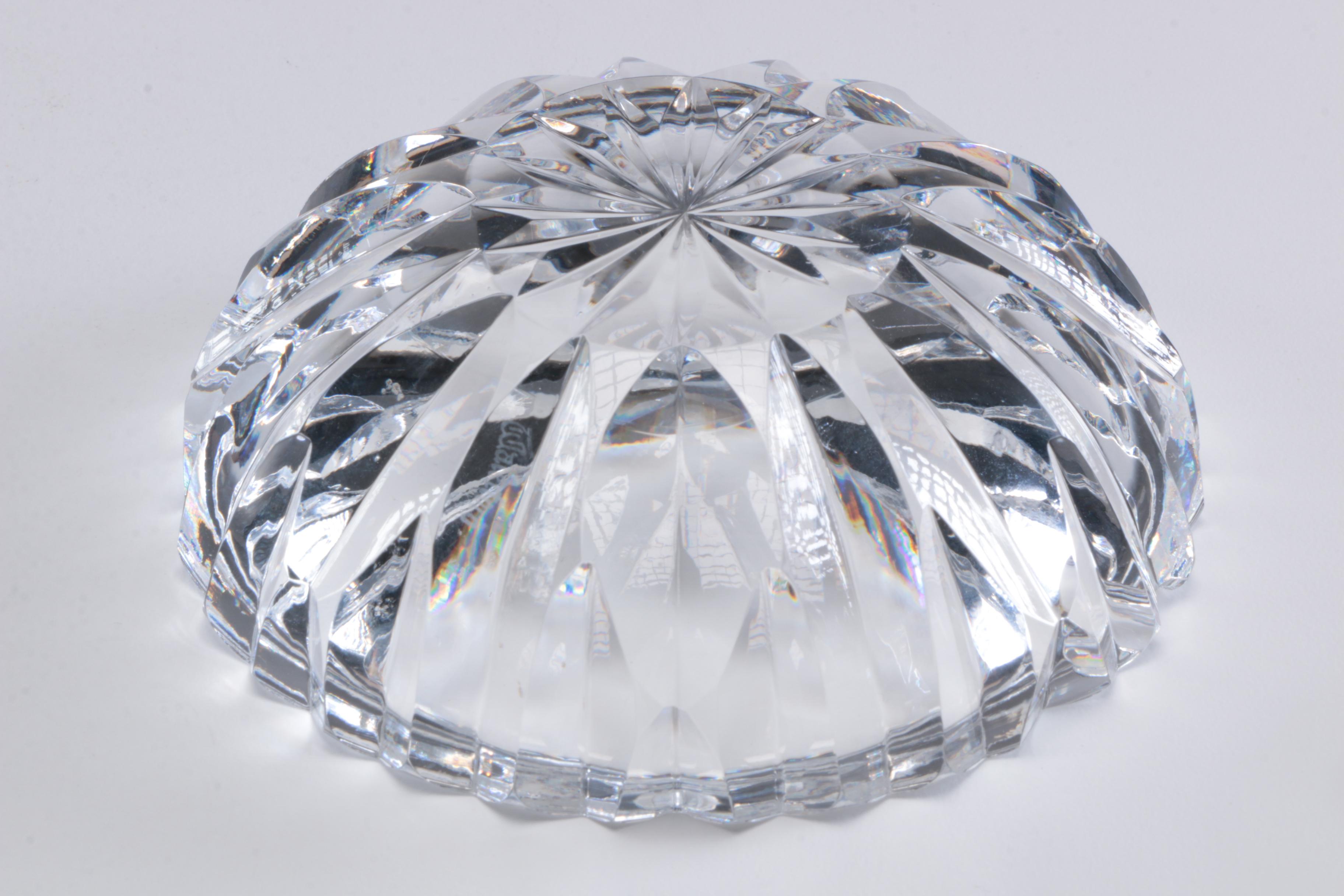 Waterford Crystal "Lismore" and "Lismore Diamond" Vases with Ash