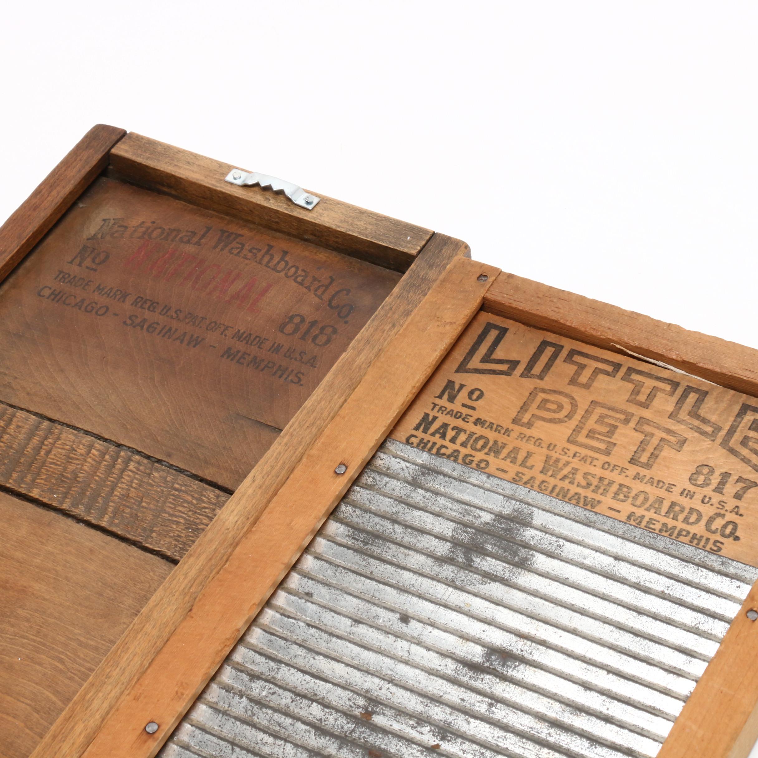 National Washboard Co. Tin, Glass and Wooden Washboards EBTH
