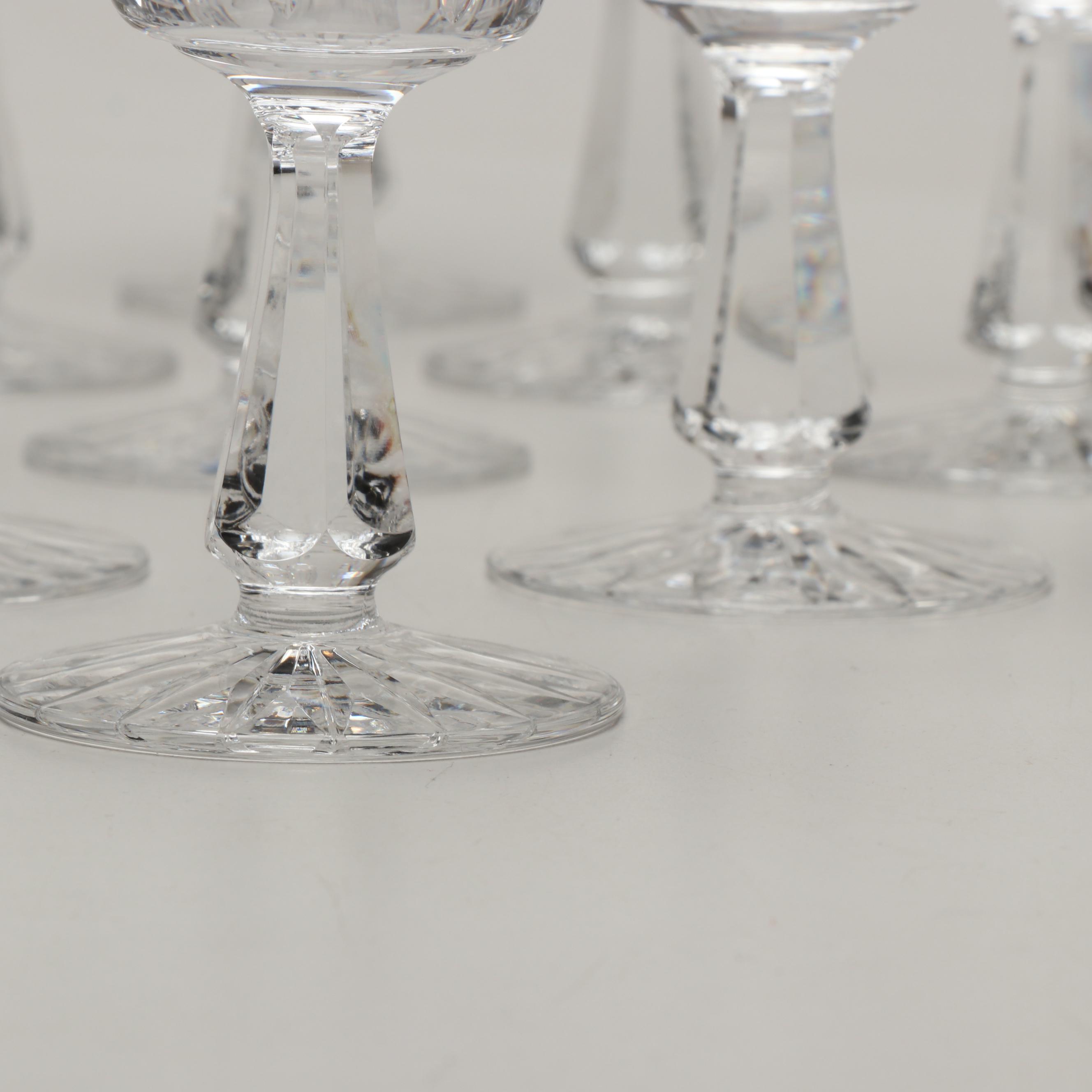Waterford Crystal "Kylemore" Cut Crystal Claret Glasses EBTH