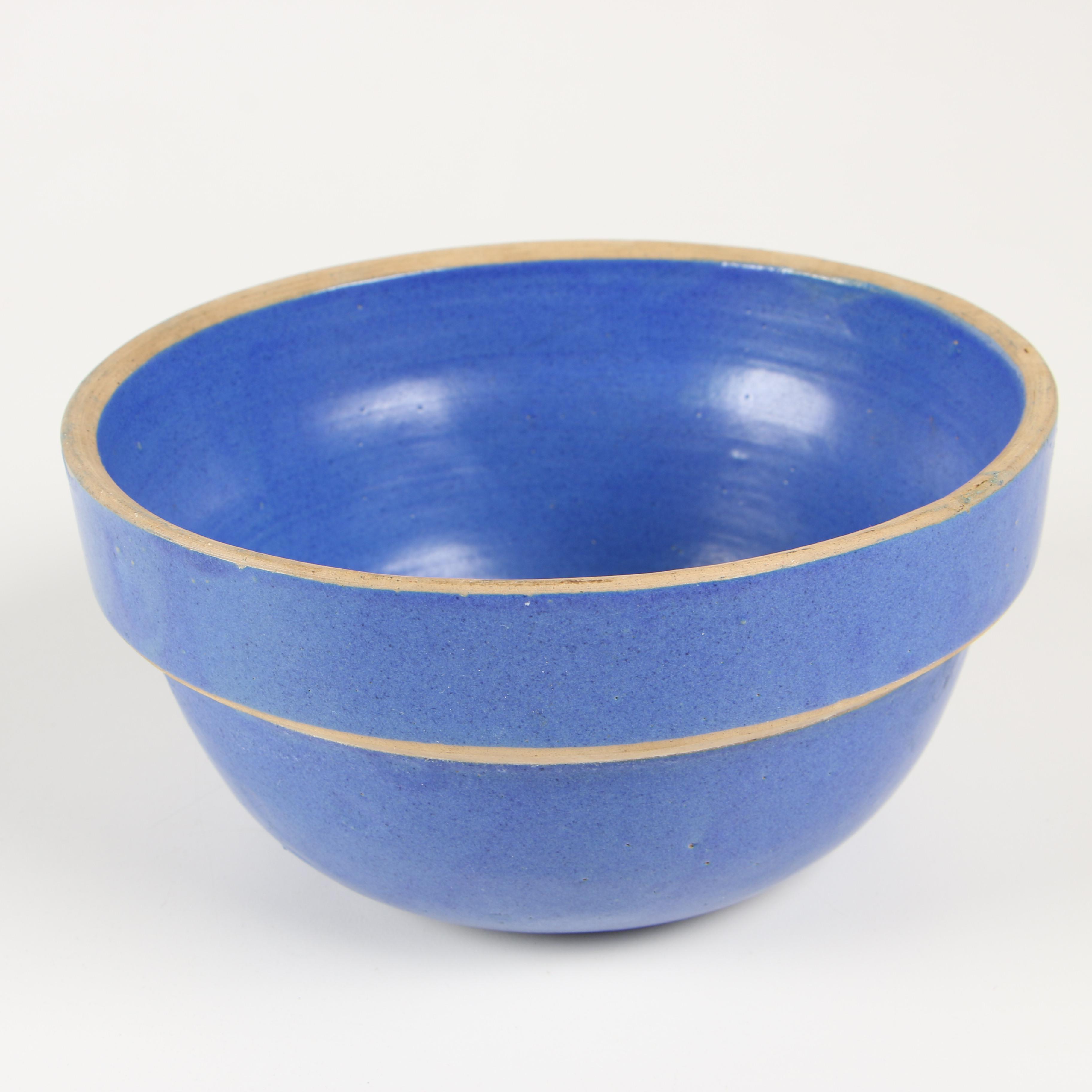 Salt Glazed Stoneware Mixing Bowls, Early 20th Century EBTH