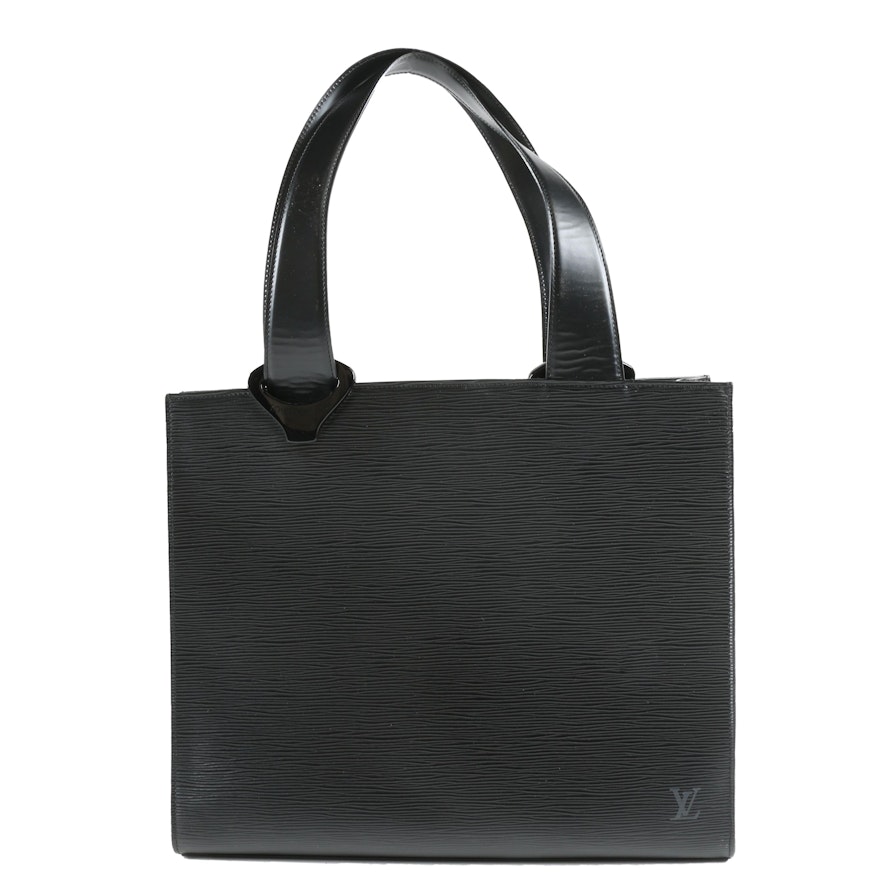 Louis Vuitton Paris &#39;Z&#39; Gemeaux Tote Bag in Black Epi Leather | EBTH