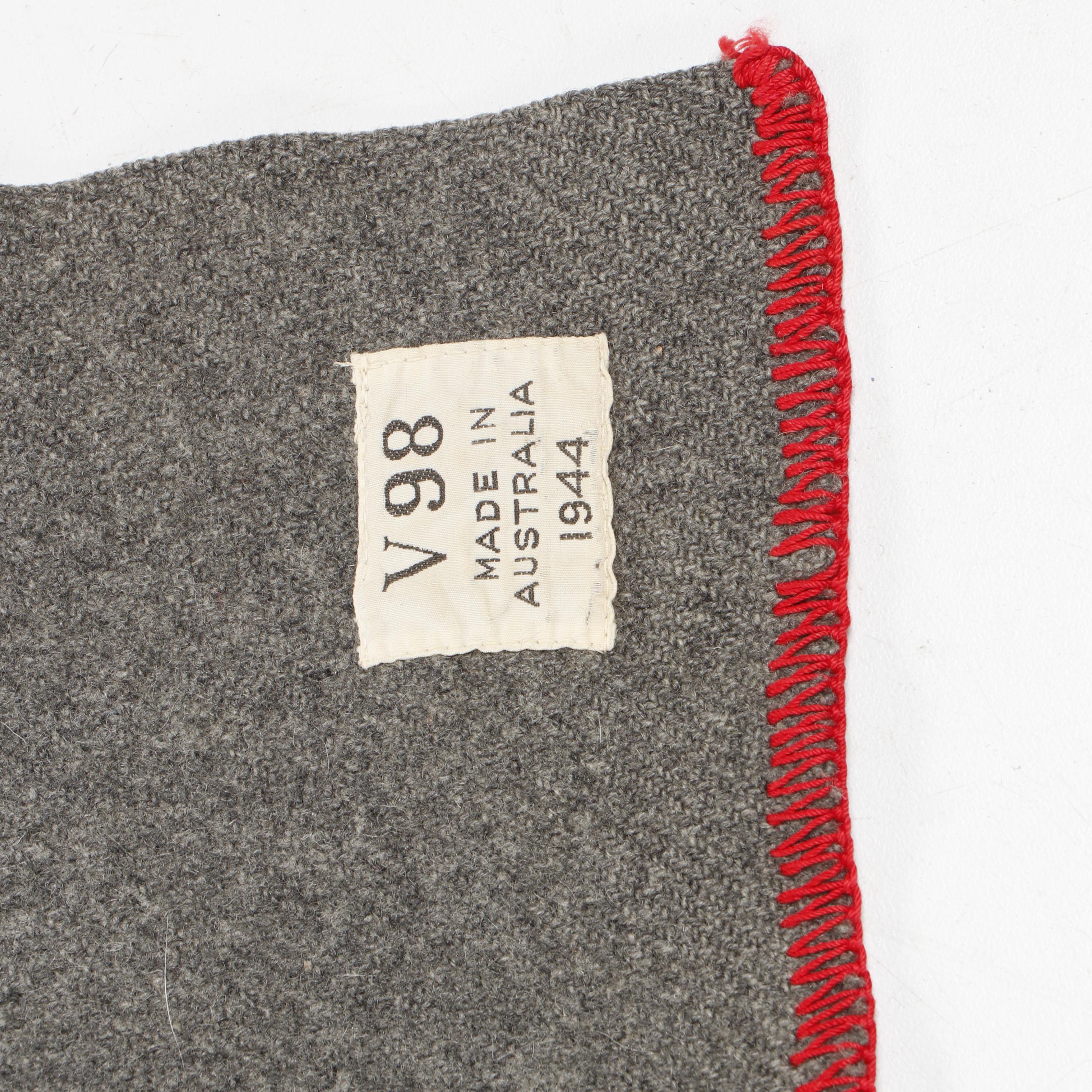 WWII Australian Military V98 and V155 Wool Field Blankets, 1944 EBTH