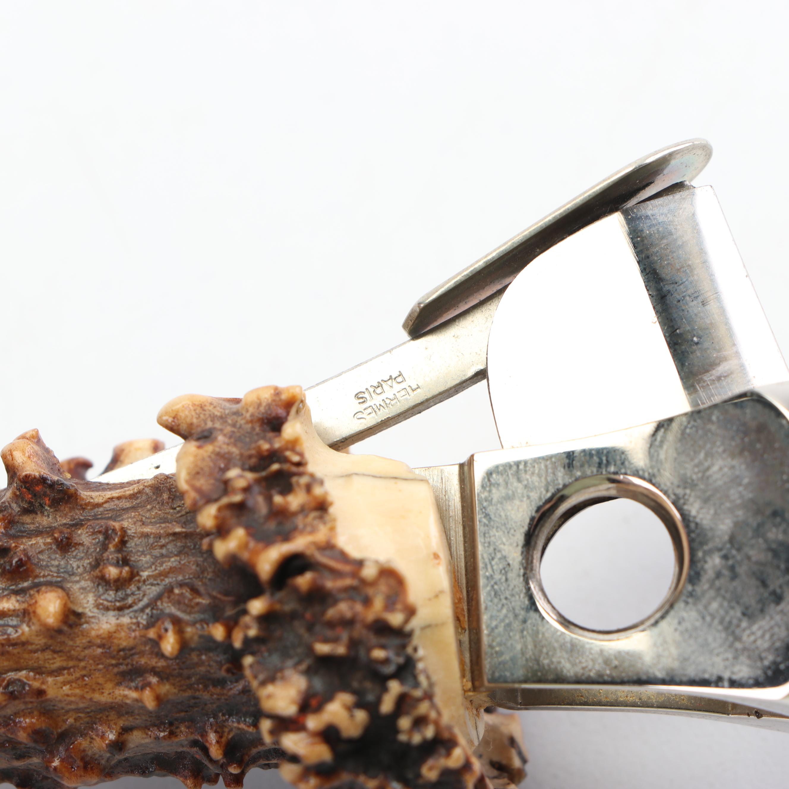 Hermes Antler Cigar Cutter, Mid 20th Century EBTH