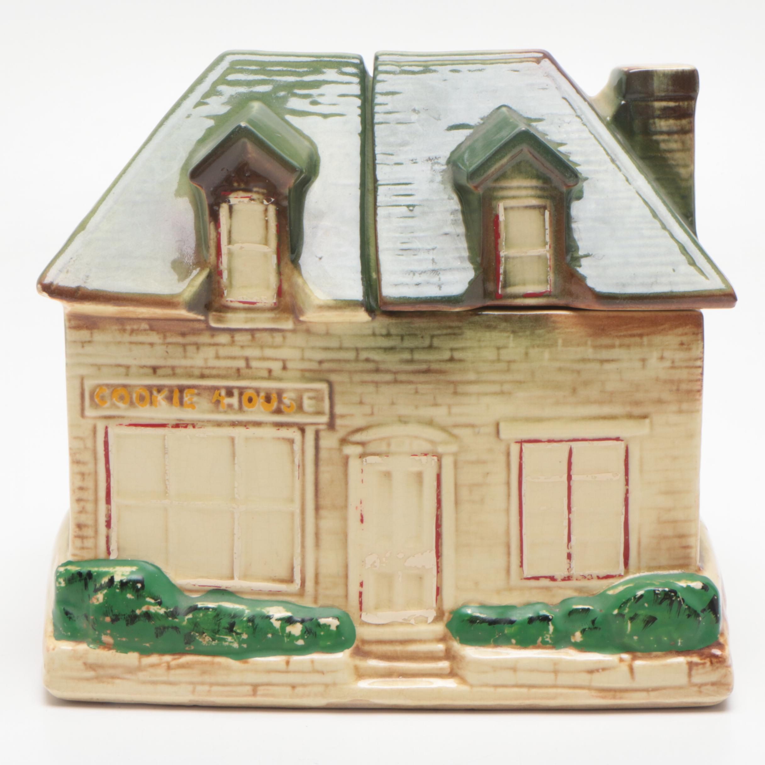 Mccoy Pottery Cookie House Cookie Jar 1950s Ebth