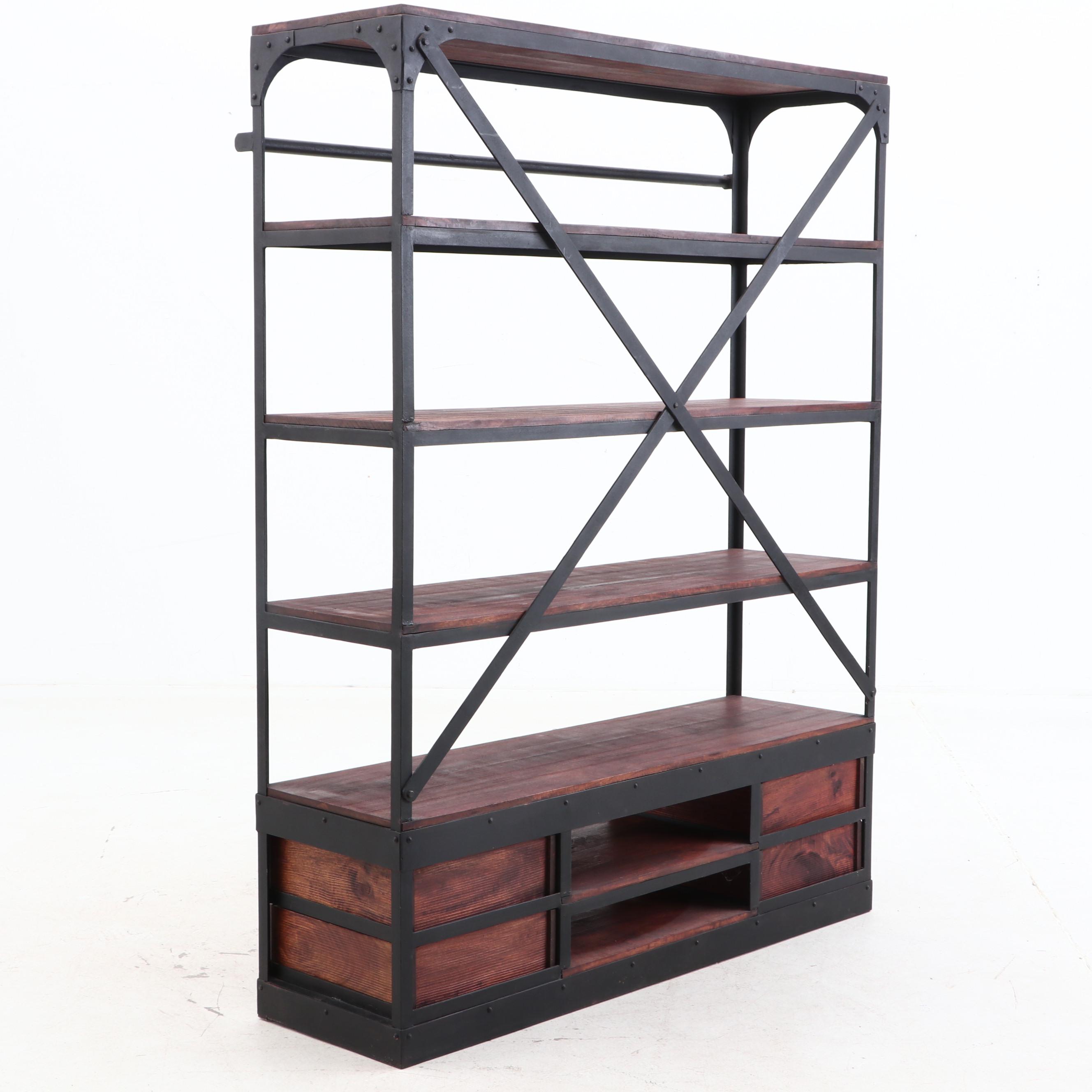 Contemporary Bookcase with Ladder EBTH