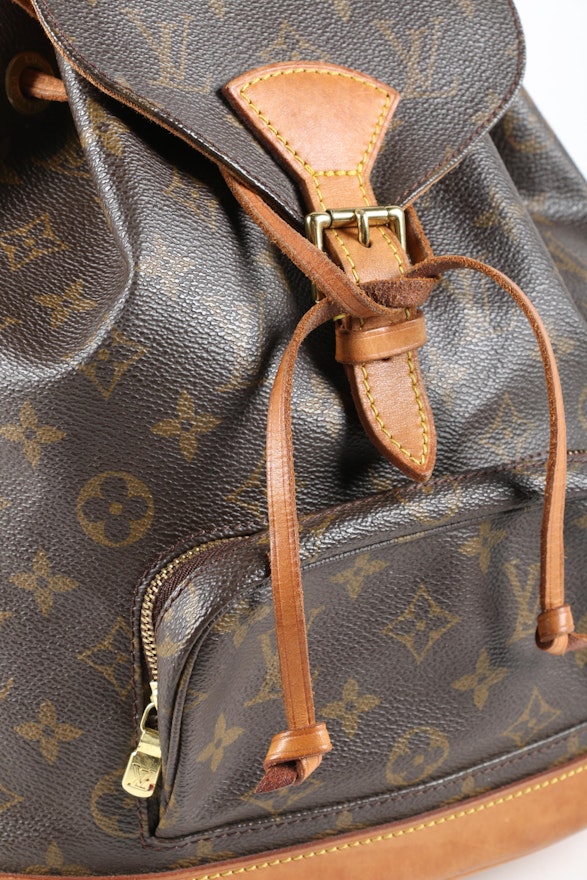 Louis Vuitton Monogram Khaki Mini Lin Montsouris GM Backpack