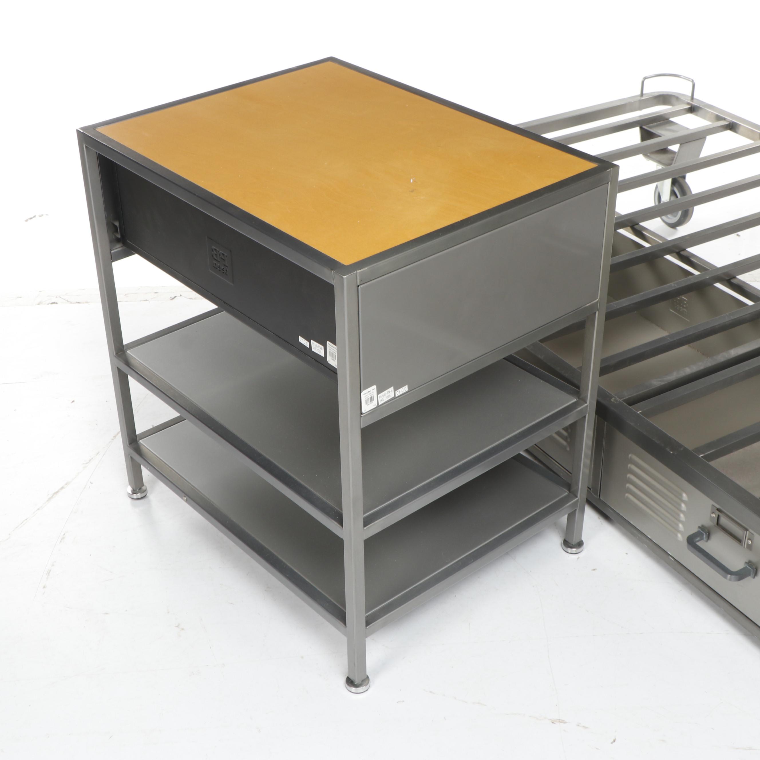 Contemporary Pottery Barn Teen "Locker" Metal Twin Bed ...